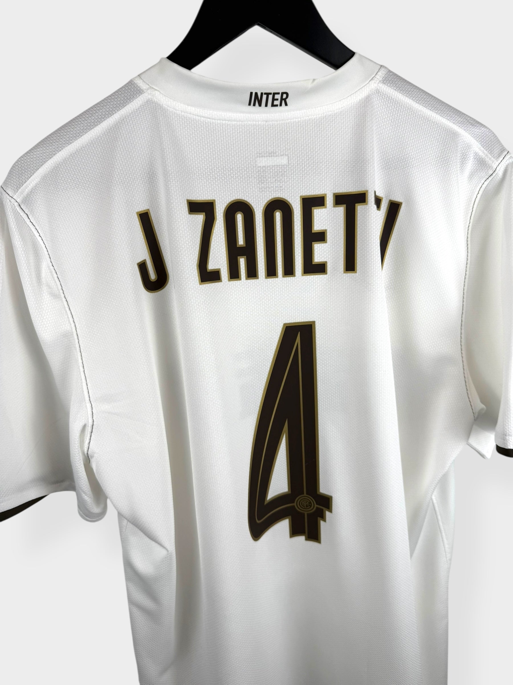 2008-09 INTER MILAN AWAY SHIRT ZANETTI #4 L - Authentic Football Club
