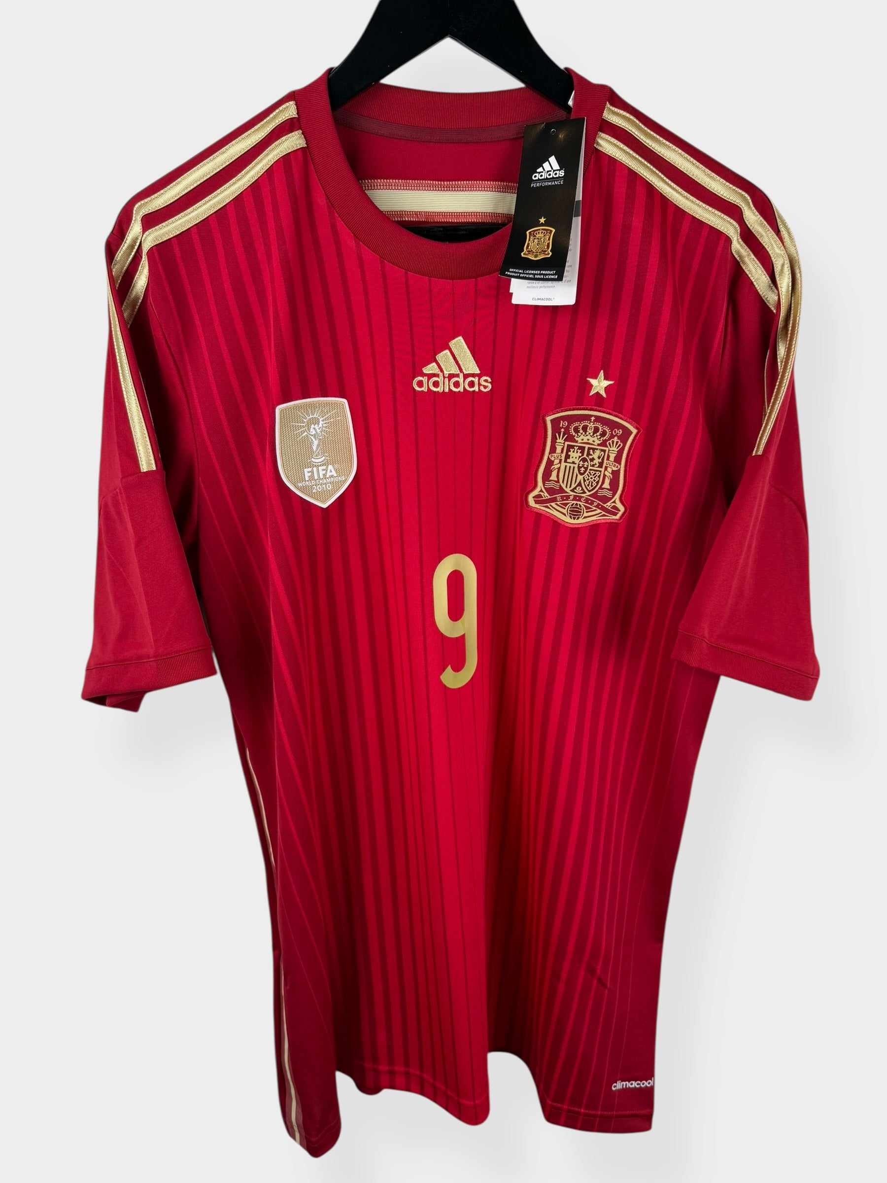 2014-15 SPAIN HOME SHIRT TORRES #9 L - Authentic Football Club