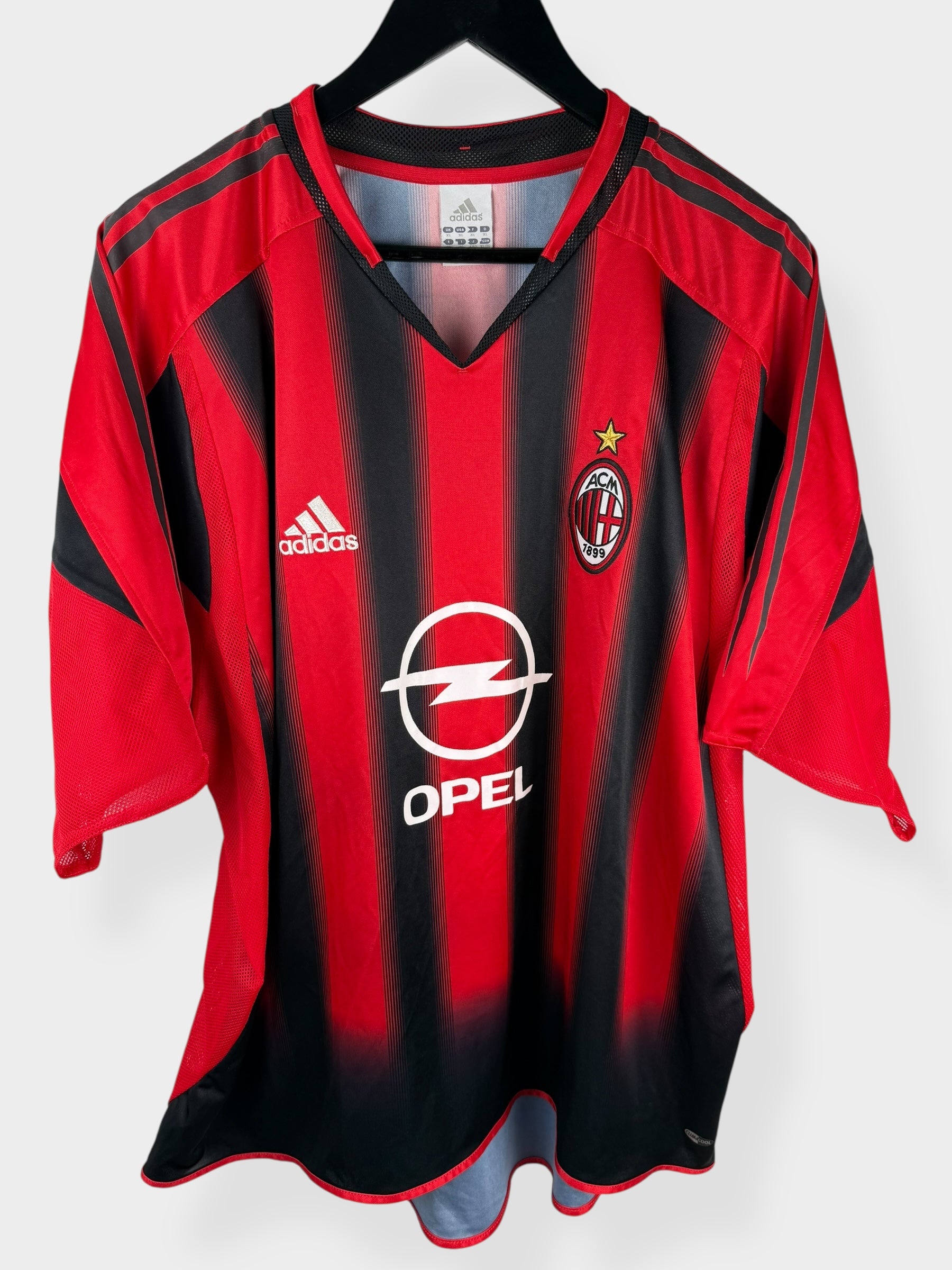 2004-05 AC MILAN HOME SHIRT MALDINI #3 XL