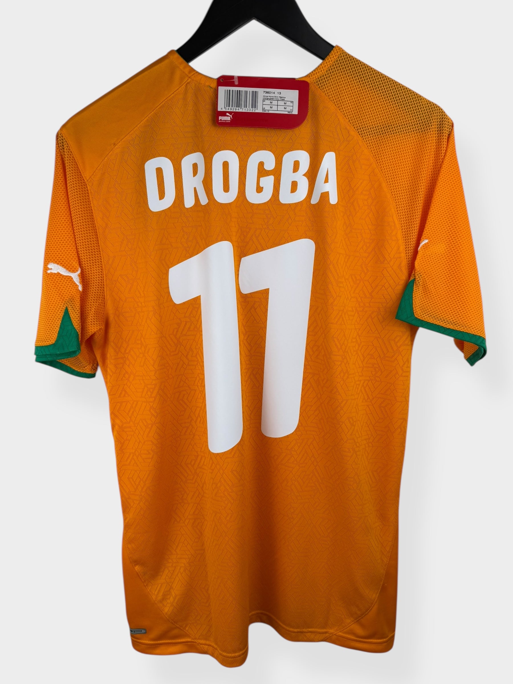 2010-11 IVORY COAST HOME SHIRT DROGBA #11 M