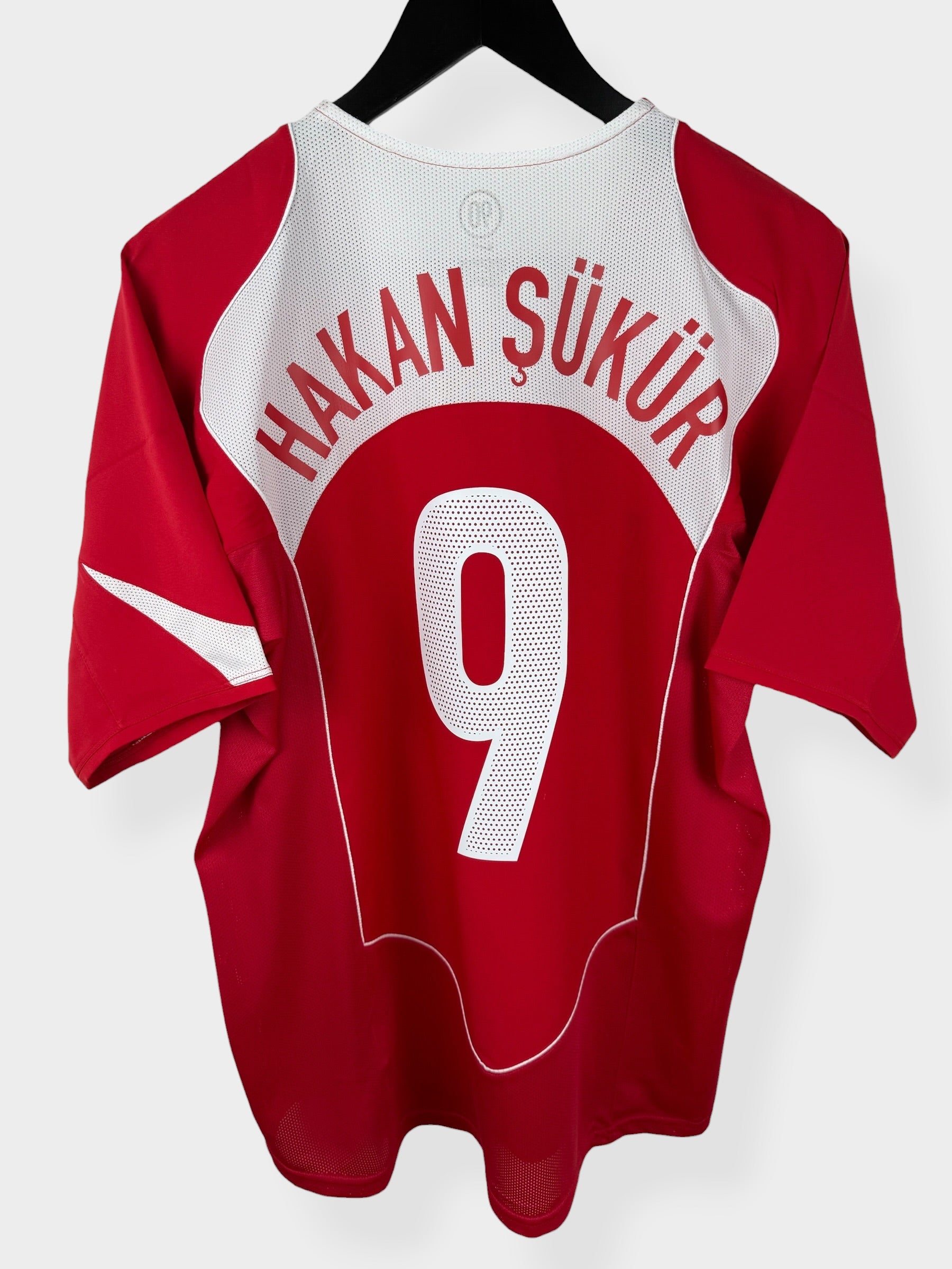 2004-06 TURKEY HOME SHIRT HAKAN SUKUR #9 M