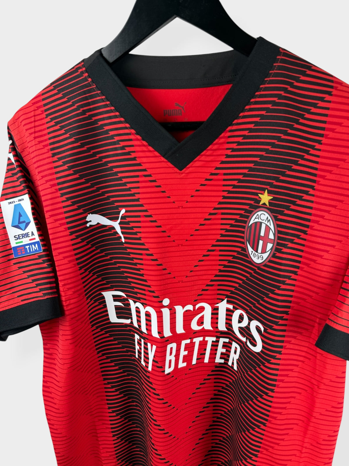 2023-24 AC MILAN HOME SHIRT MATCH ISSUE RAFA LEAO #10 L