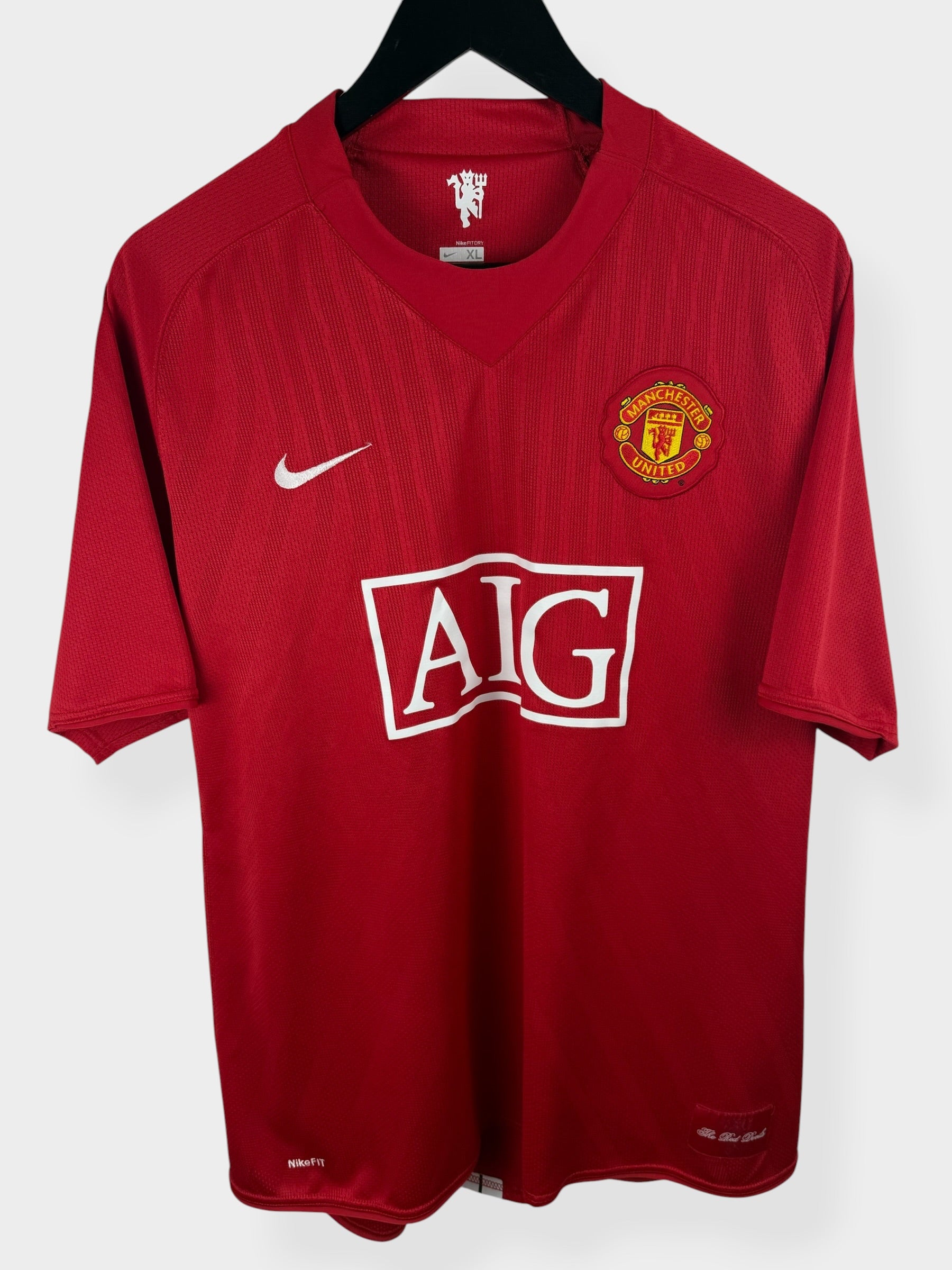2007-09 MANCHESTER UNITED HOME SHIRT RONALDO #7 XL