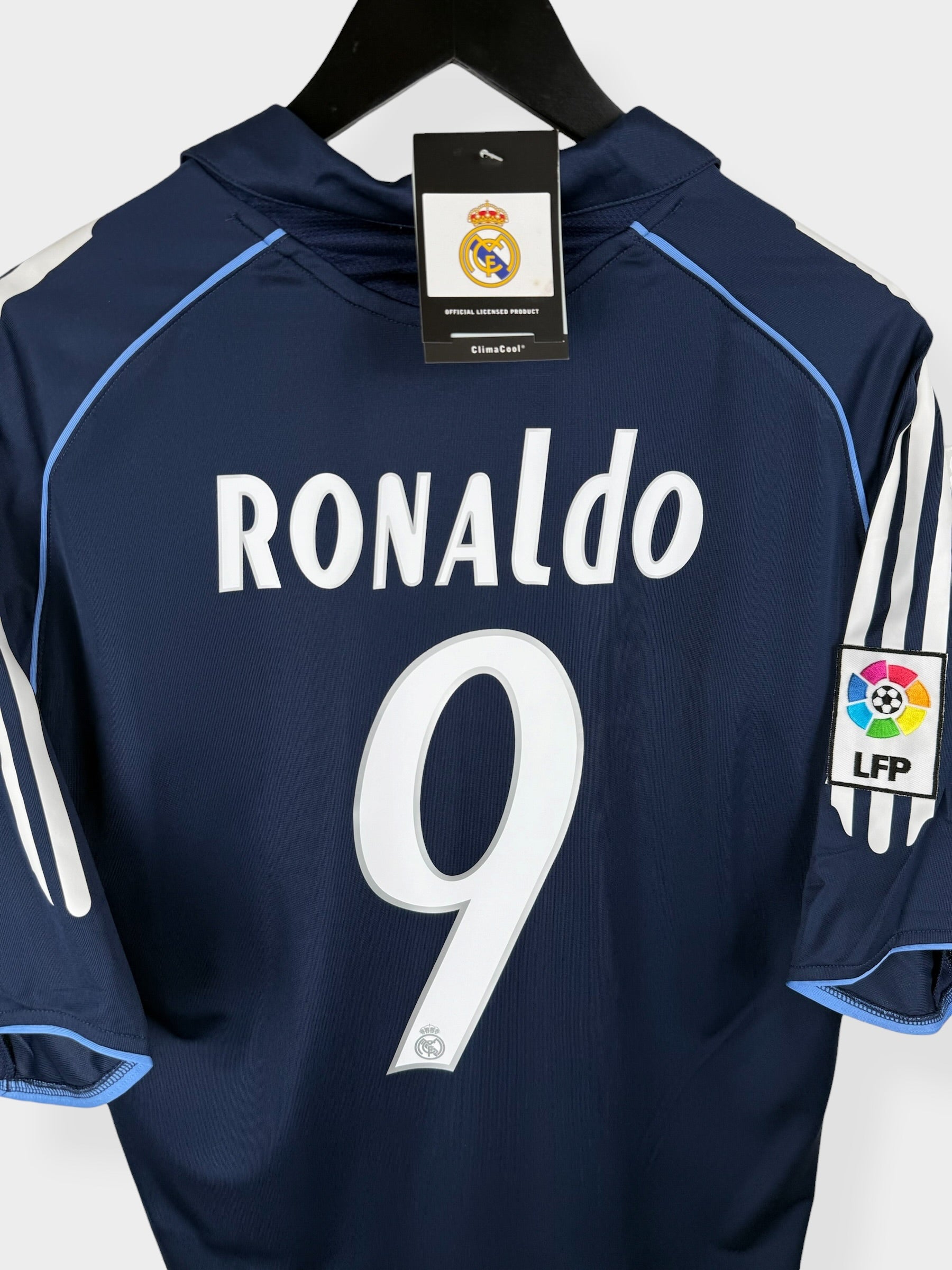 2005-06 REAL MADRID AWAY SHIRT RONALDO #9 M
