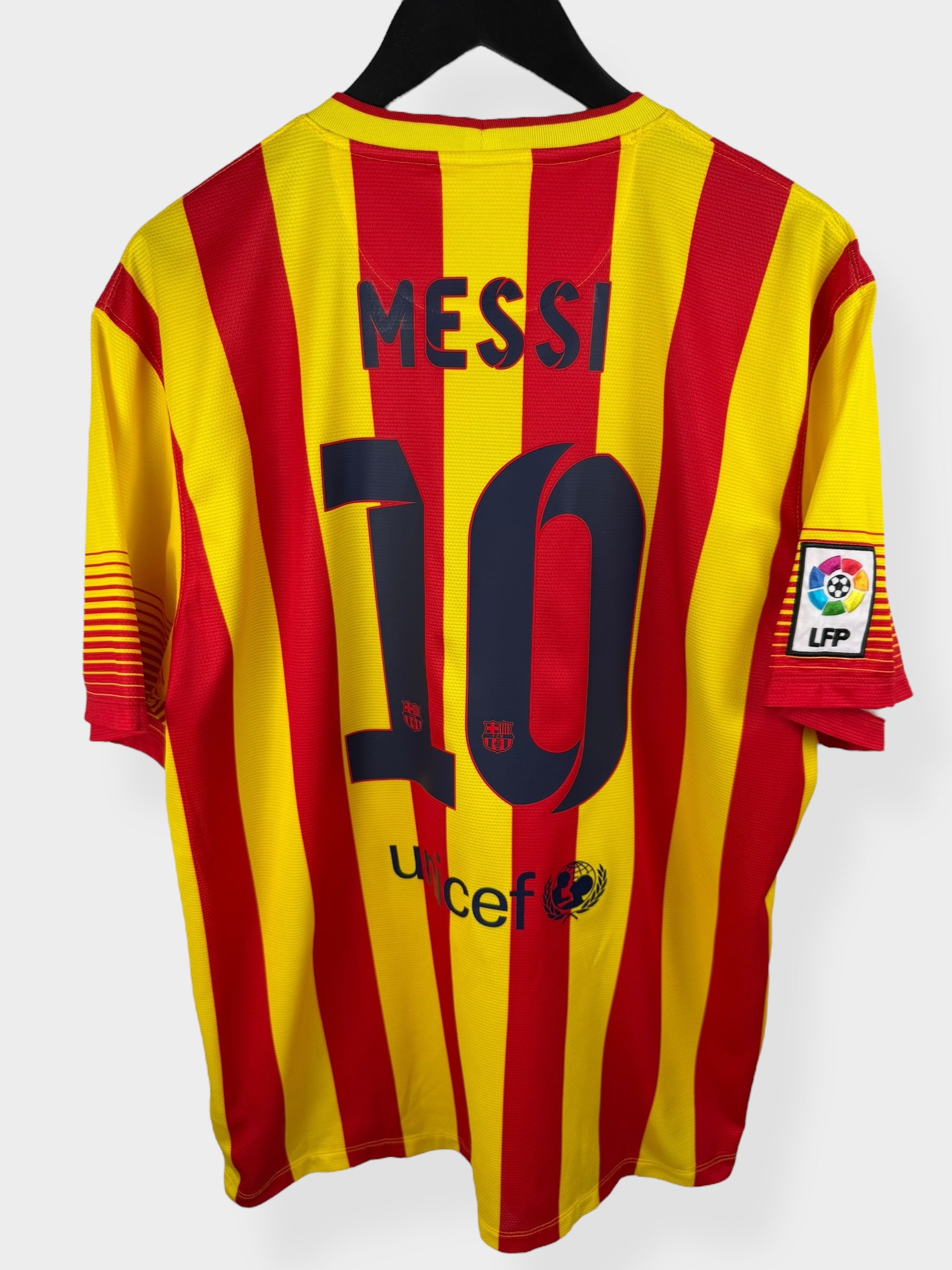 2013-14 BARCELONA AWAY SHIRT MESSI #10 XL