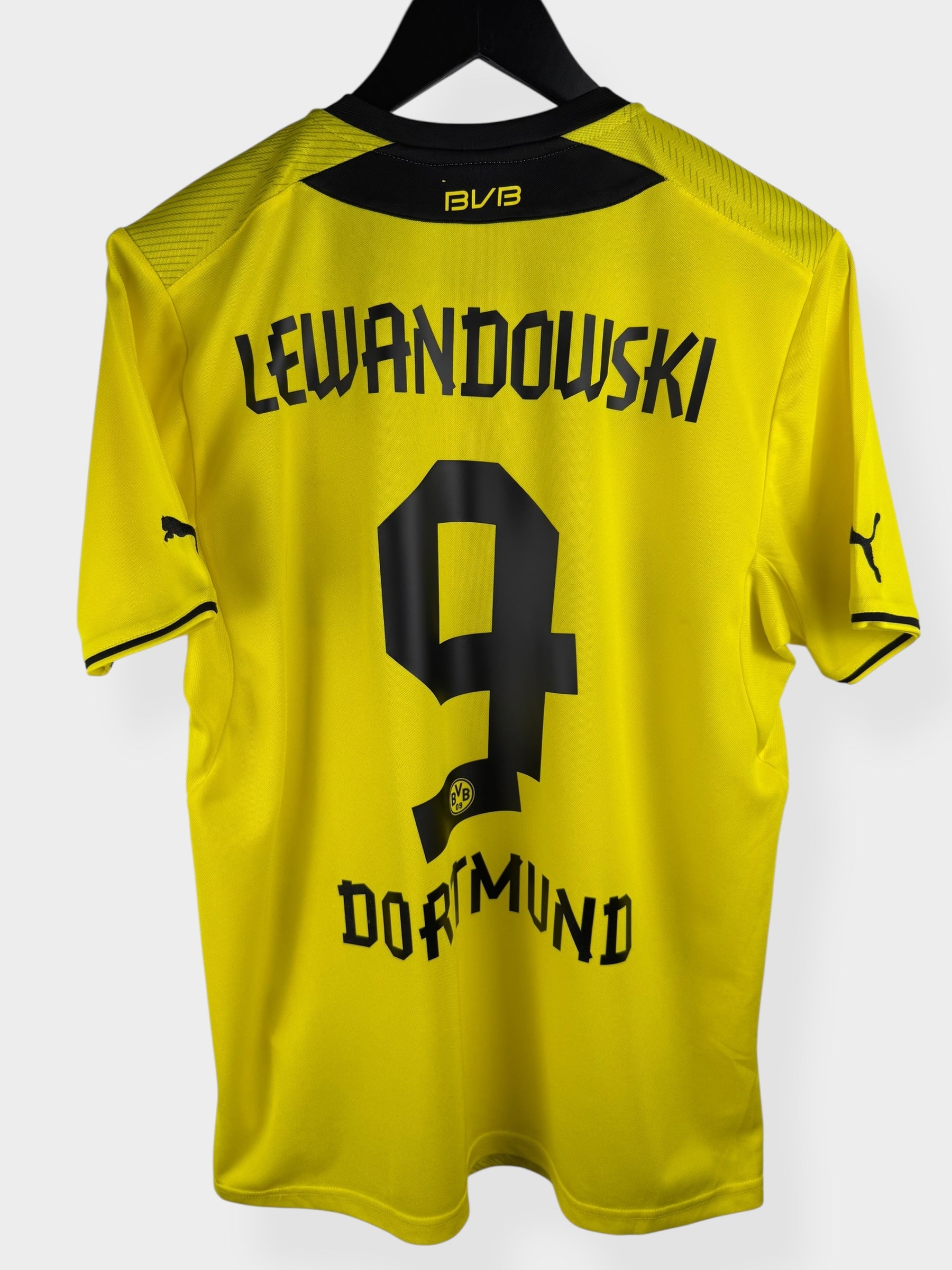 2013-14 BORUSSIA DORTMUND HOME SHIRT LEWANDOWSKI #9 M