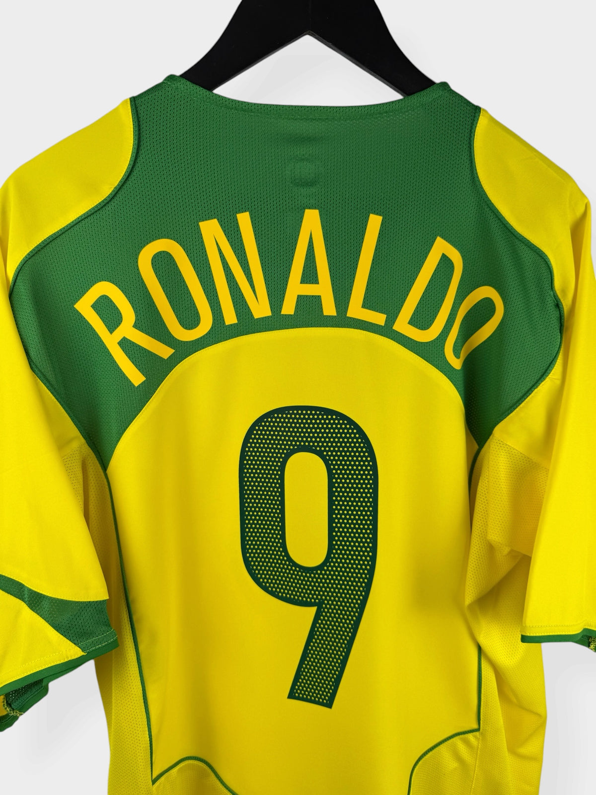 2004-06 BRAZIL HOME SHIRT RONALDO #9 XL - Authentic Football Club
