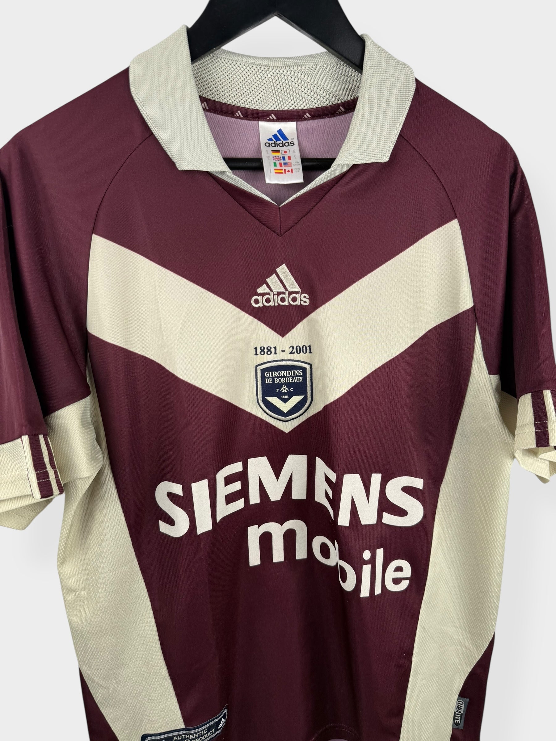2001-02 BORDEAUX THIRD SHIRT S - Authentic Football Club