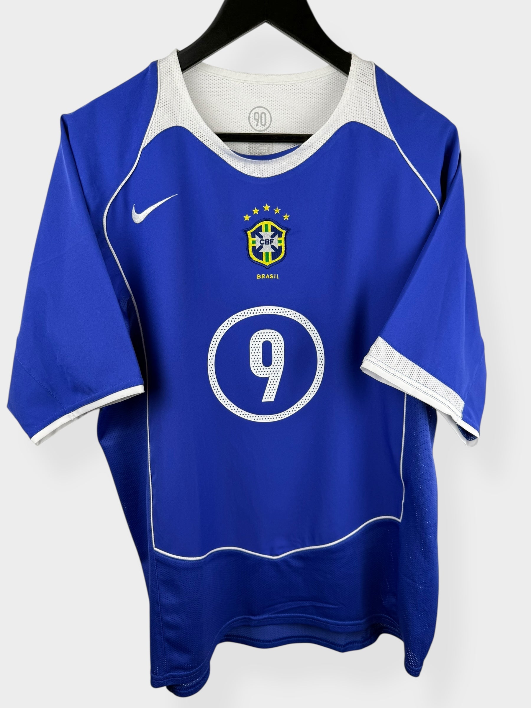 2004-06 BRAZIL AWAY SHIRT RONALDO #9 L