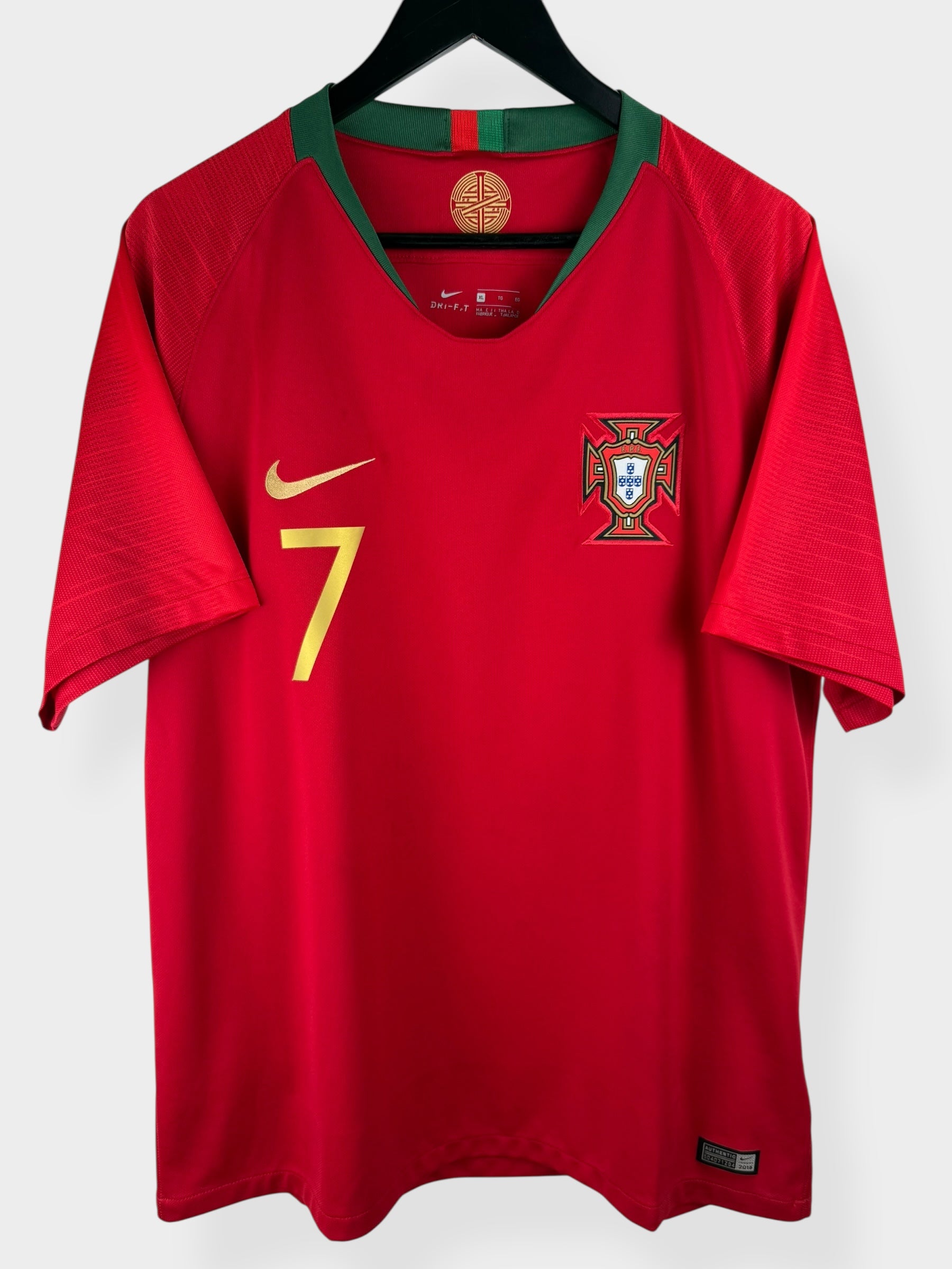 2018-19 PORTUGAL HOME SHIRT RONALDO #7 XL