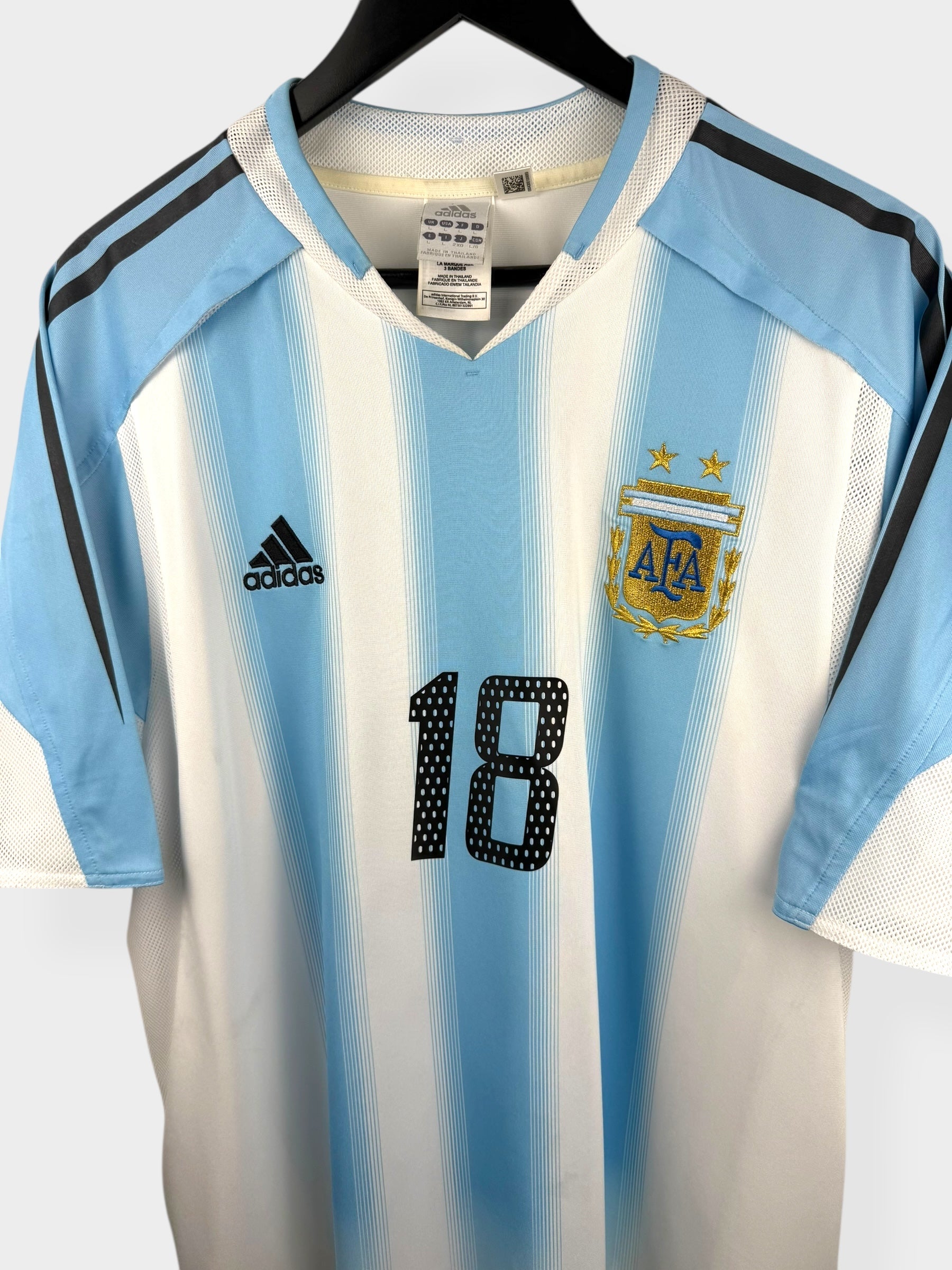2004-05 ARGENTINA HOME SHIRT MESSI #18 L