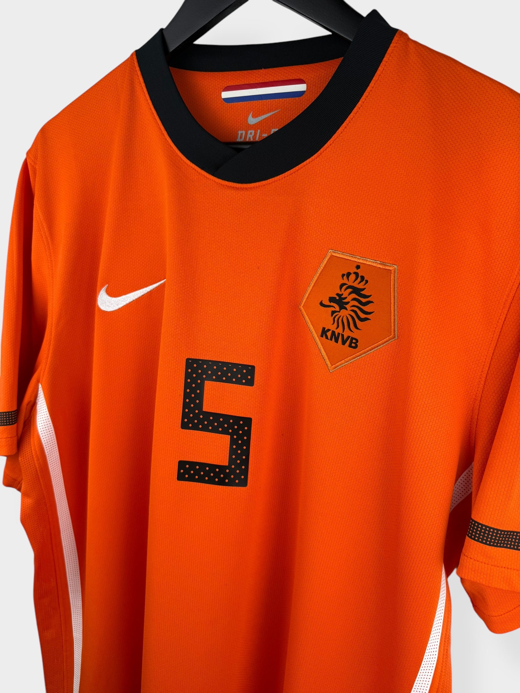 2010-11 NETHERLANDS HOME SHIRT V. BRONCKHORST #5 XL
