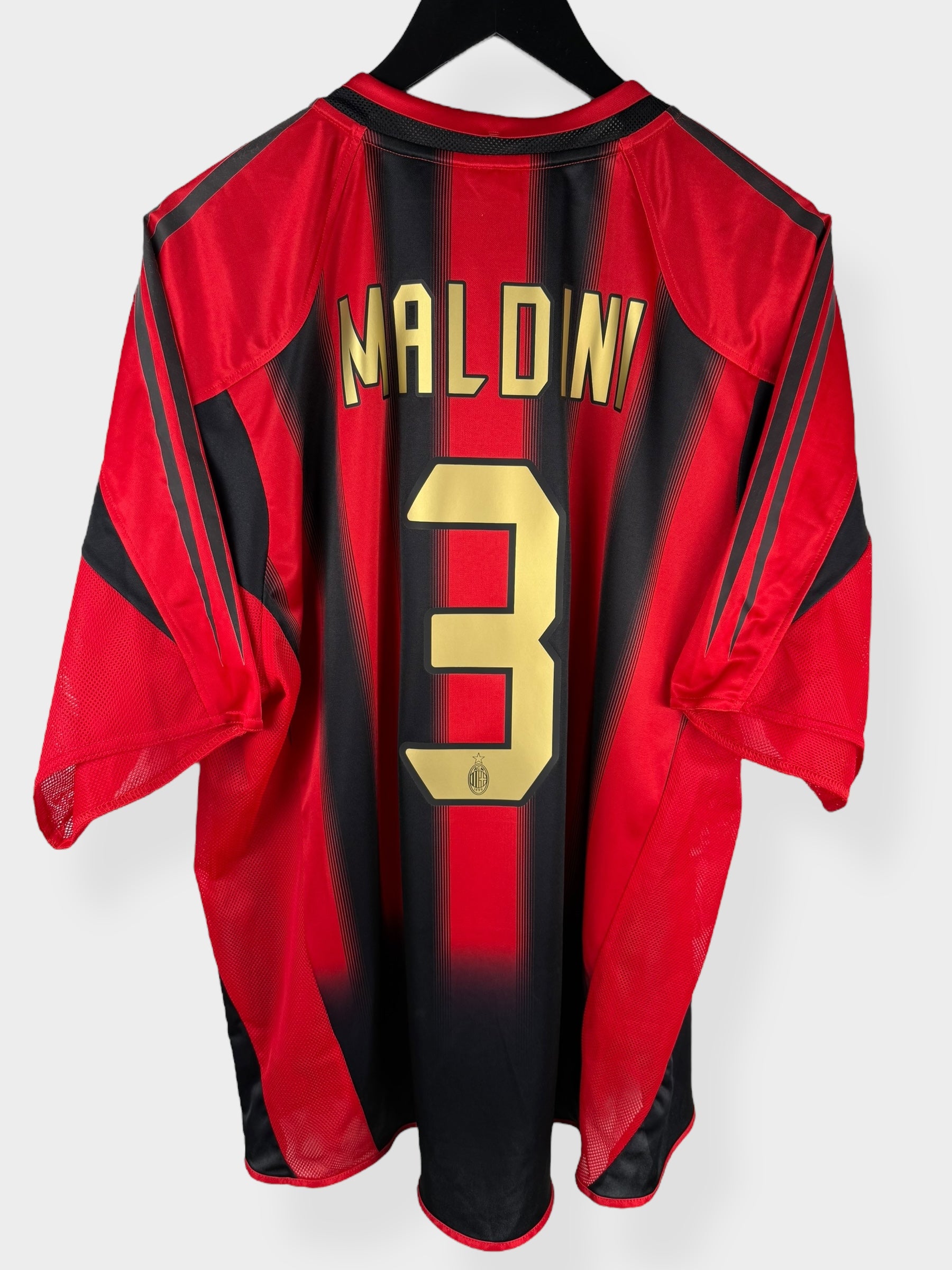 2004-05 AC MILAN HOME SHIRT MALDINI #3 XL