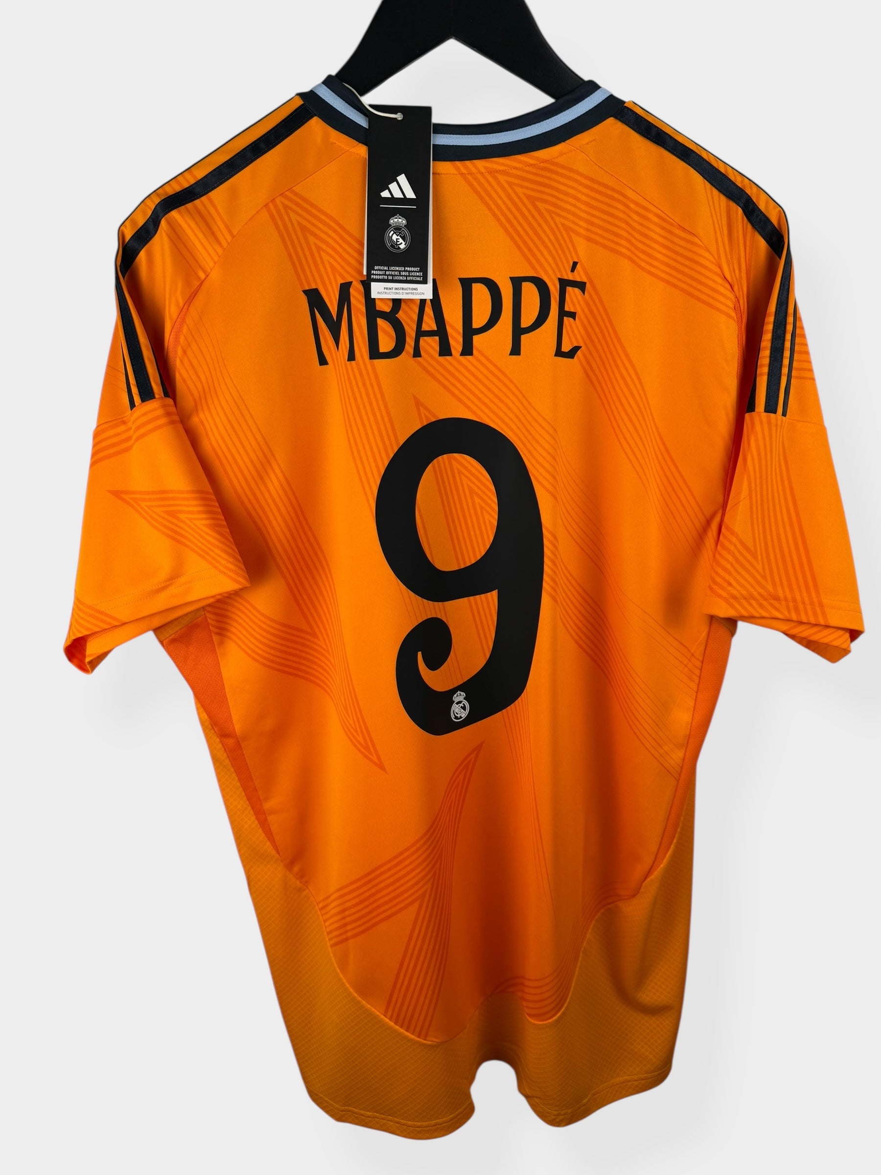 2024-25 REAL MADRID AUSWÄRTSTRIKOT MBAPPE #9 XL