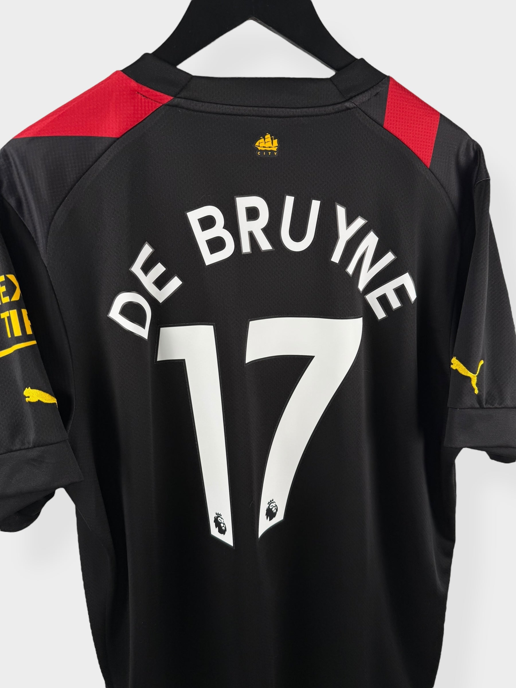 MAILLOT EXTÉRIEUR MANCHESTER CITY 2022-23 DE BRUYNE #17 XL
