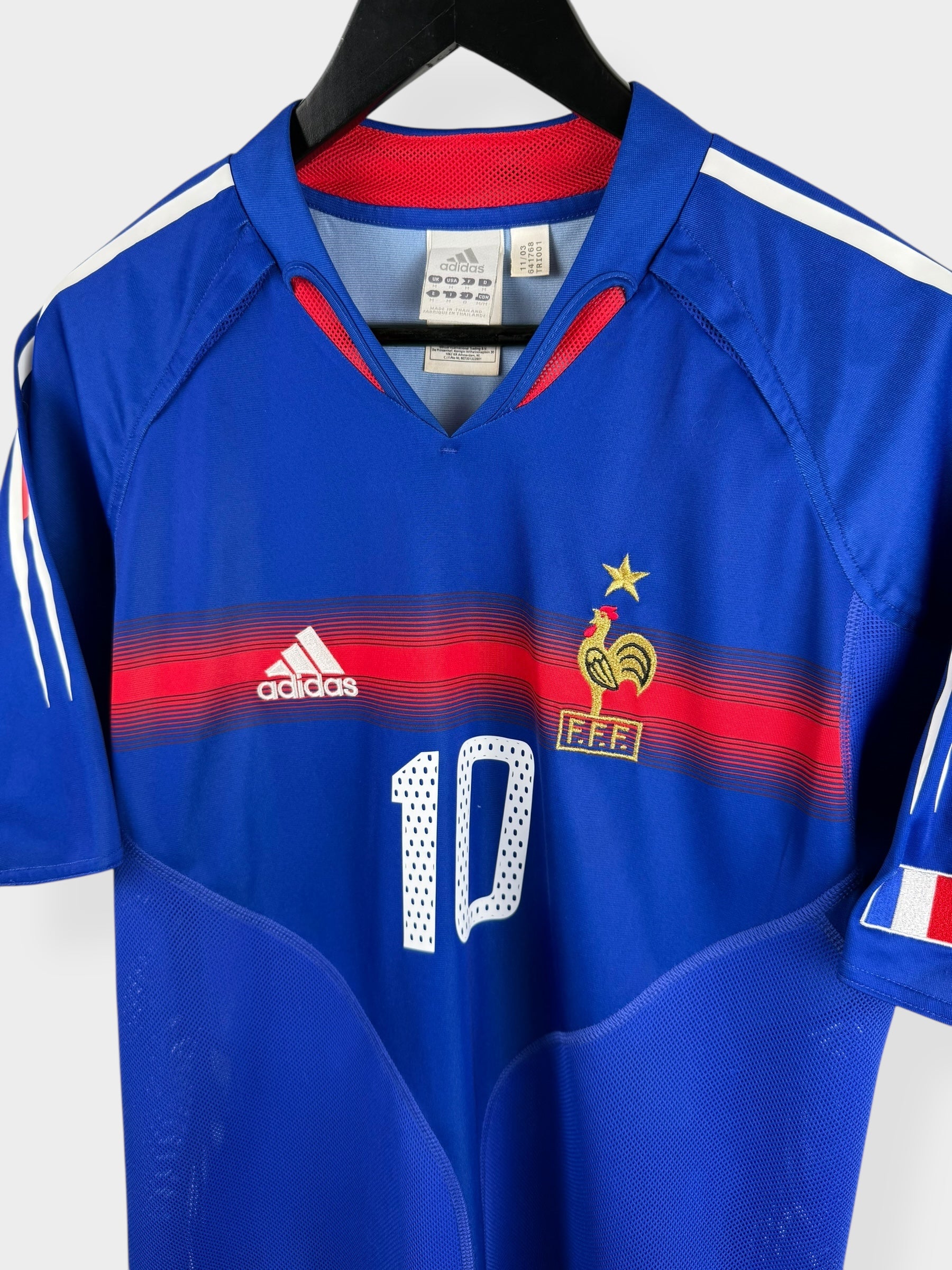 2004-05 FRANCE HOME SHIRT ZIDANE #10 M - Authentic Football Club