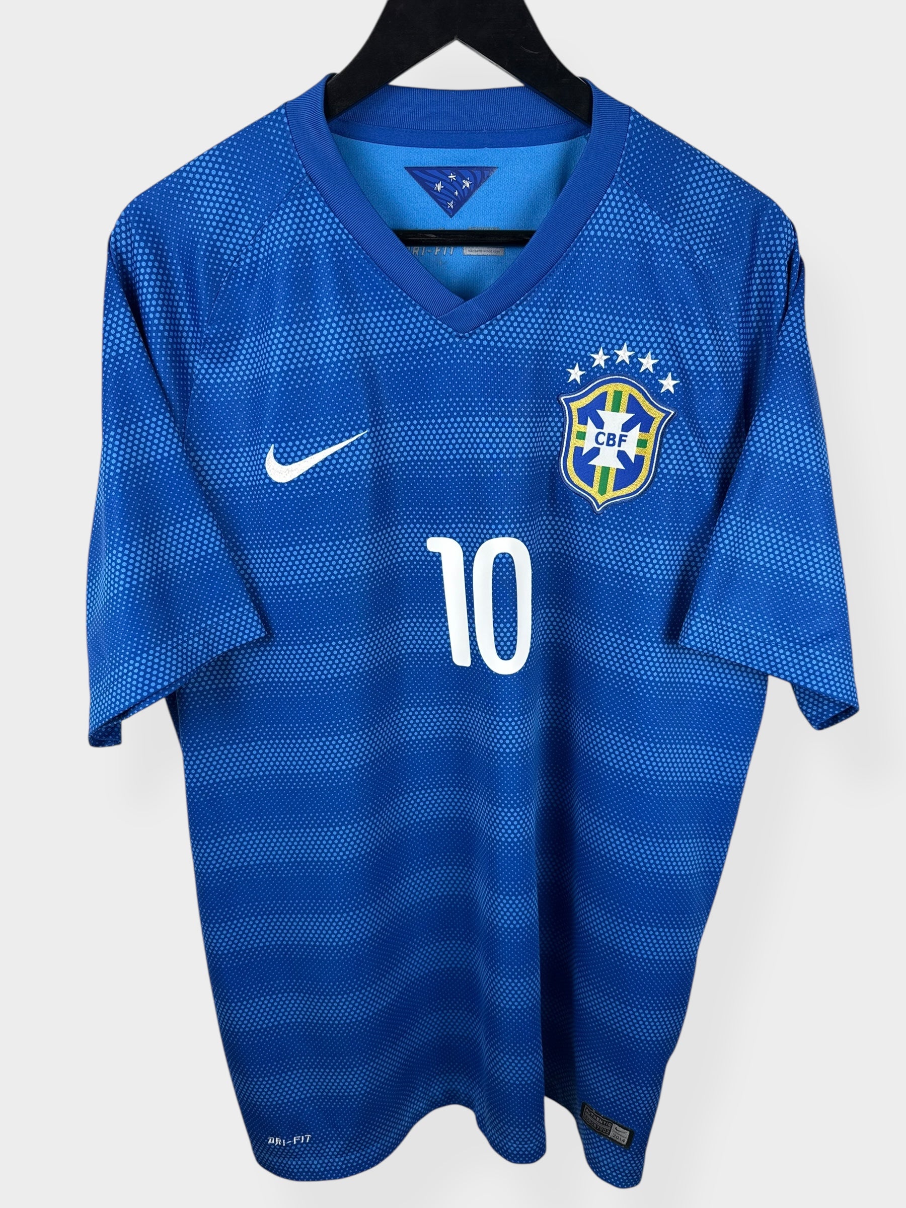 2014-15 BRAZIL AWAY SHIRT NEYMAR JR #10 XL - Authentic Football Club