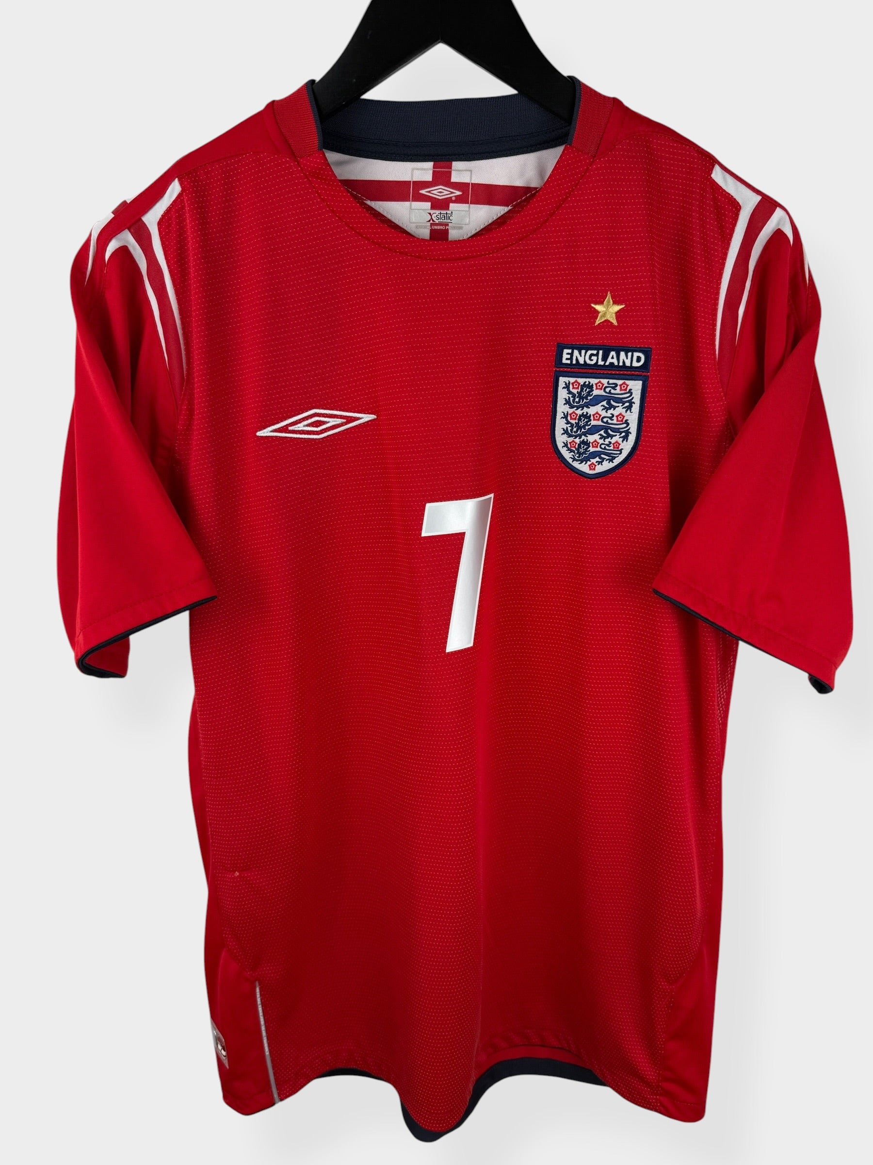 2004-06 ENGLAND AUSWÄRTSTRIKOT BECKHAM #7 M