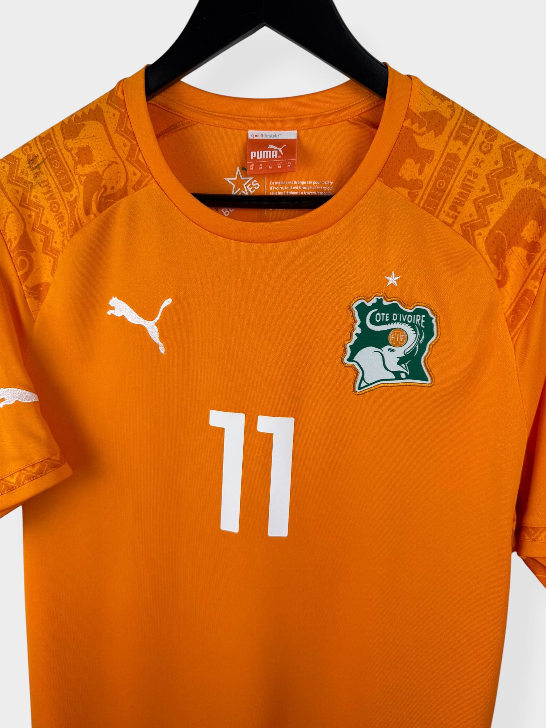 2014-15 IVORY COAST HOME SHIRT DROGBA #11 M