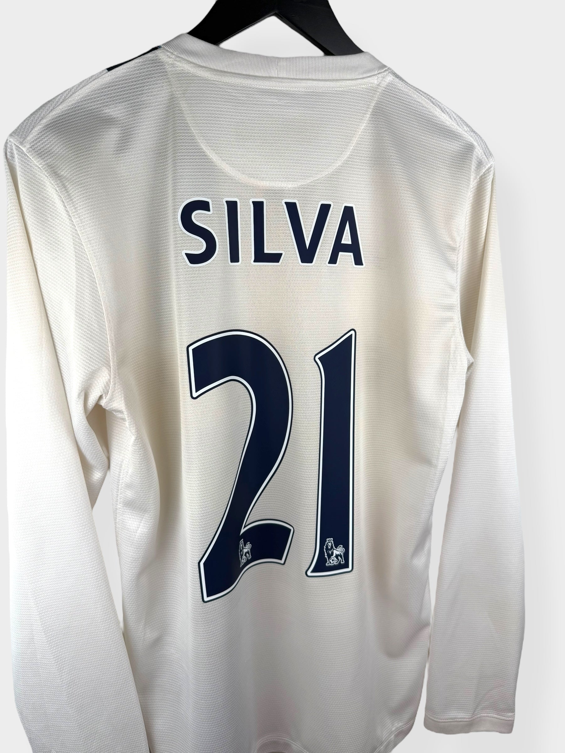 2013-14 MANCHESTER CITY DRITTES TRIKOT LS SILVA #21 S