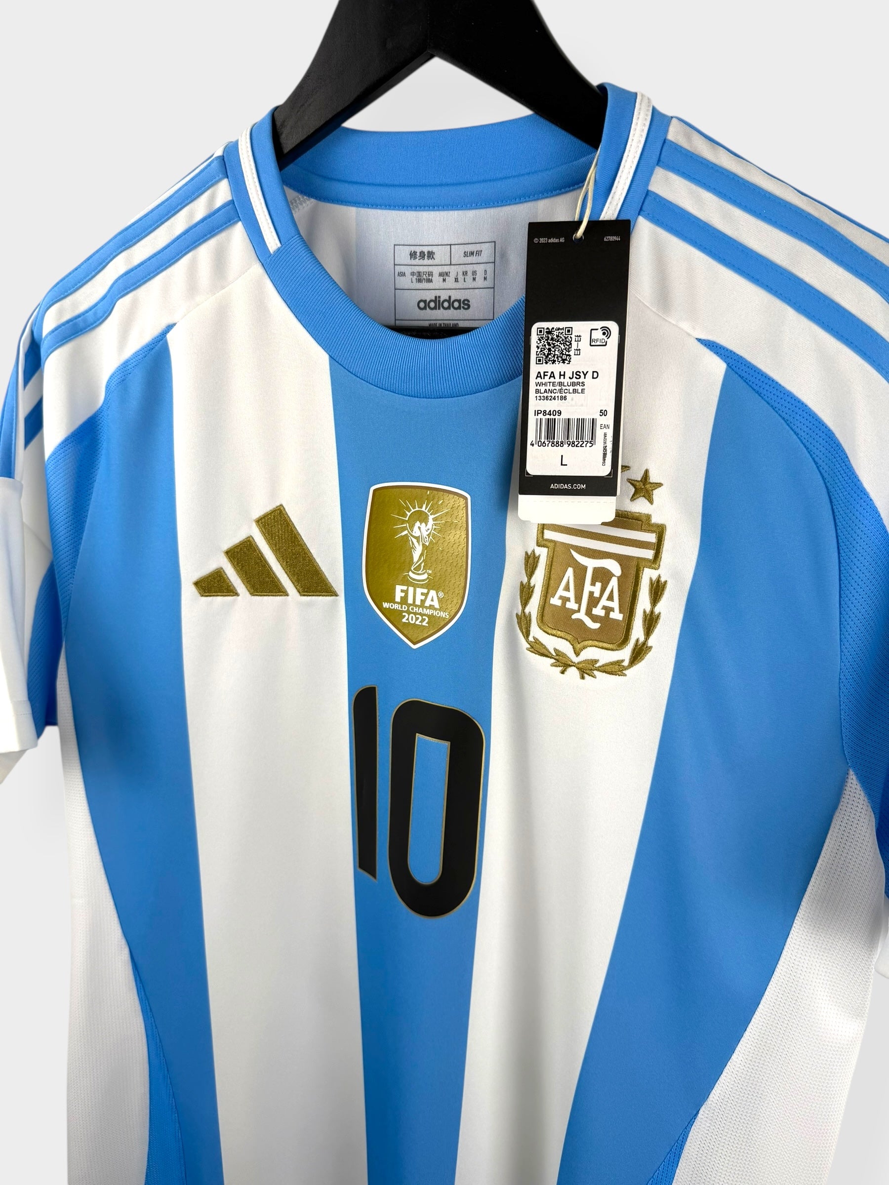 2023-24 ARGENTINA HOME SHIRT MESSI #10 M - Authentic Football Club