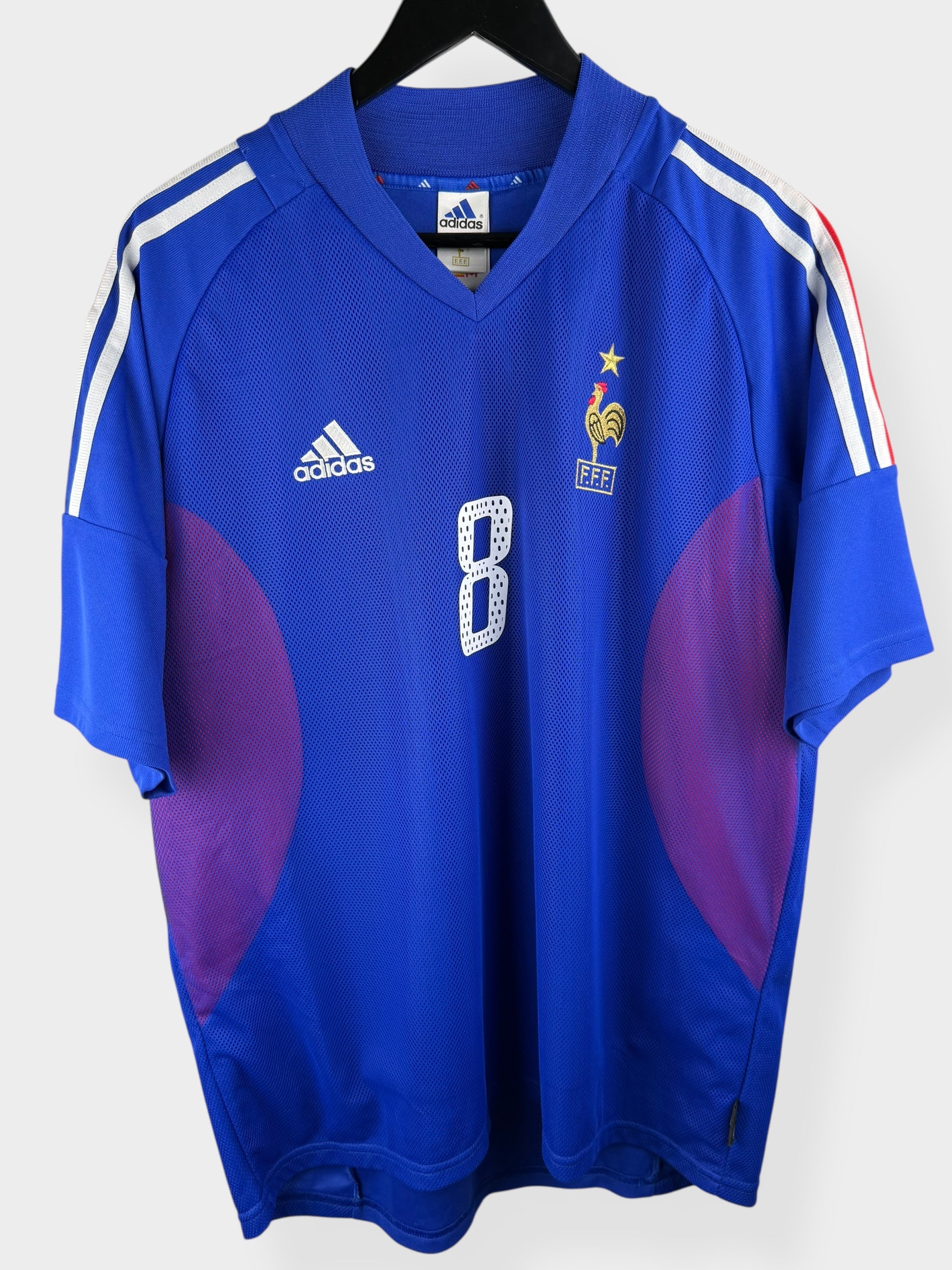 2002-04 FRANCE HOME SHIRT DESAILLY #8 L