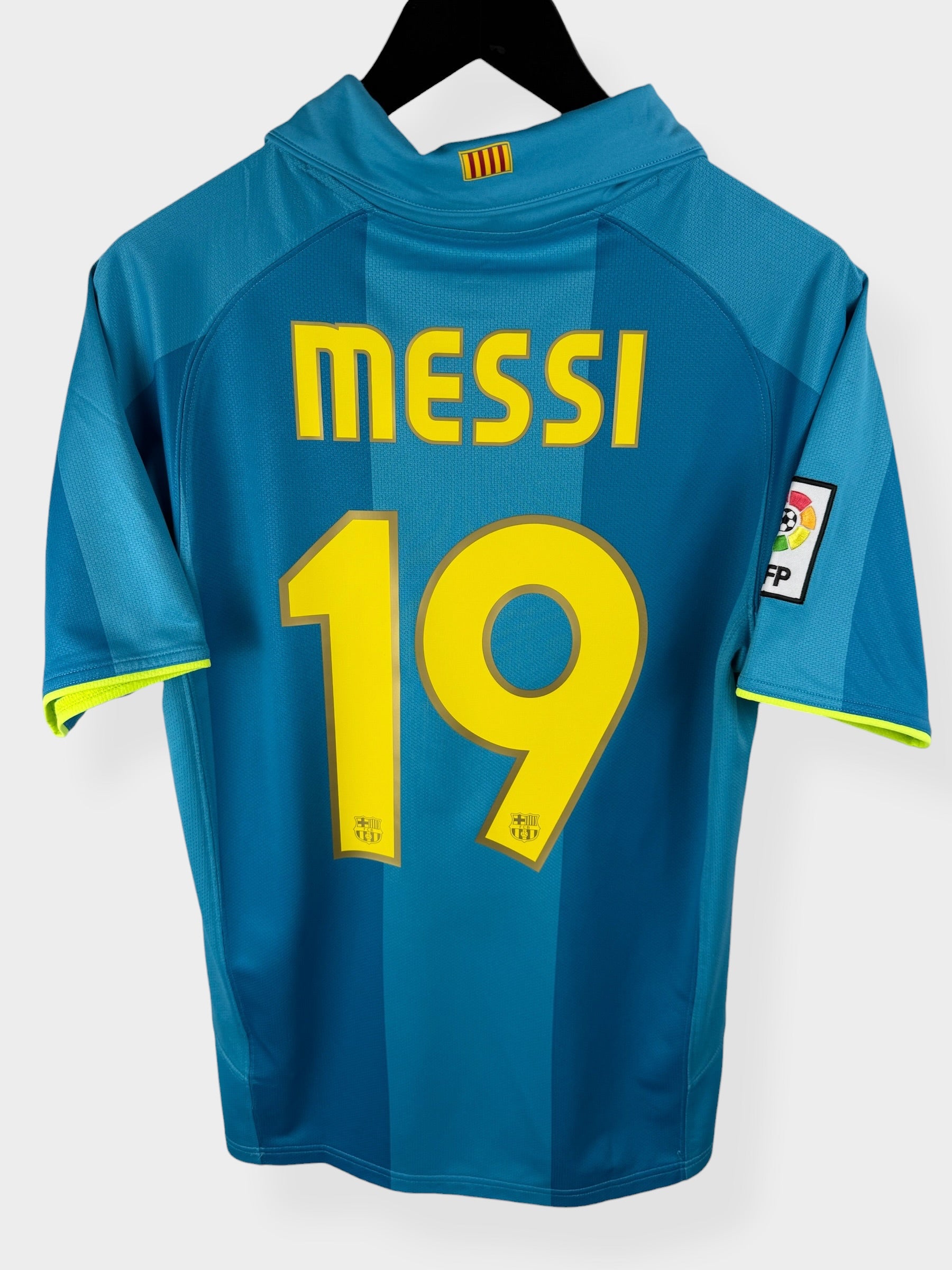 MAILLOT EXTÉRIEUR DE BARCELONE 2007-08 MESSI N°19 S