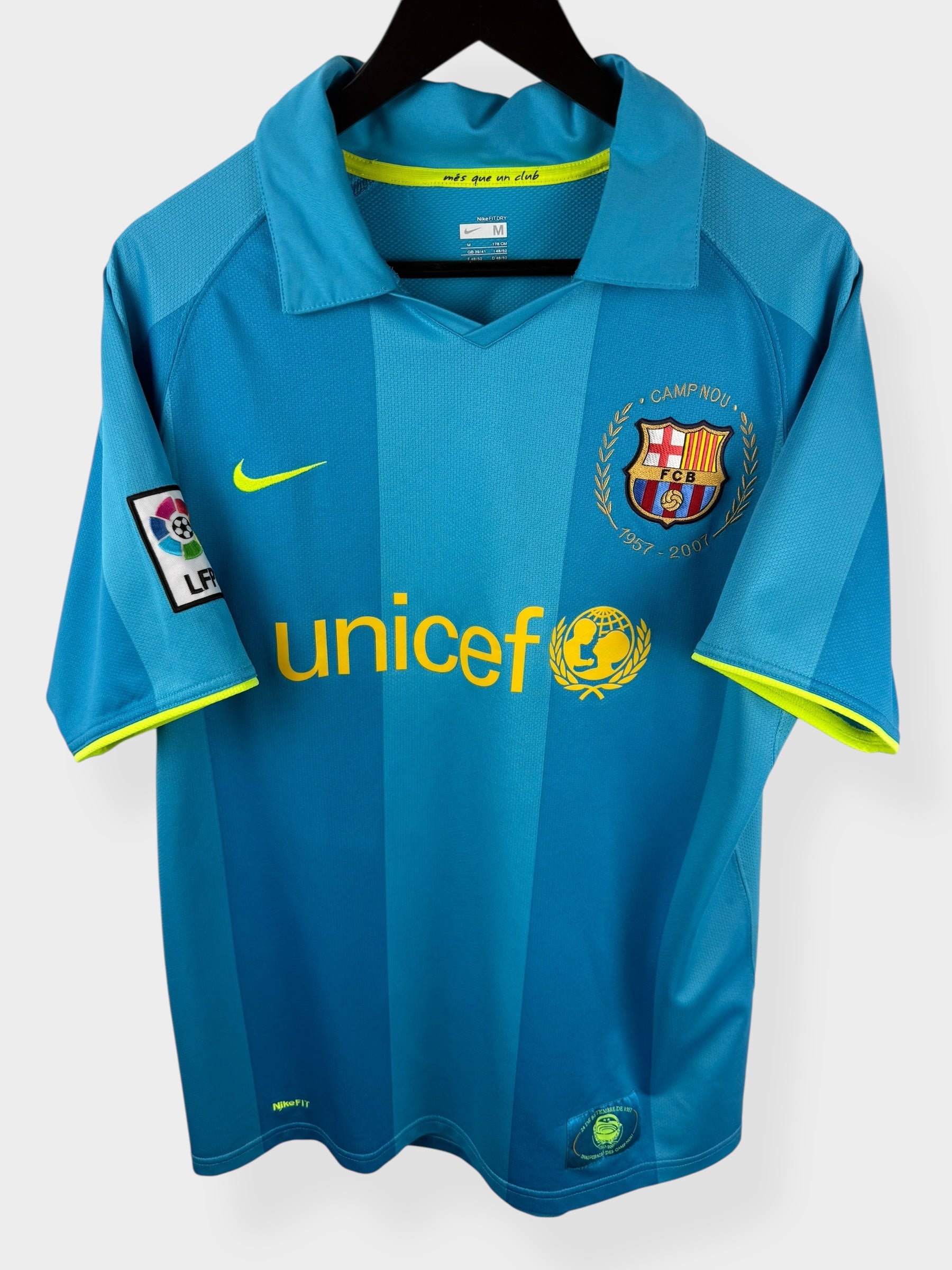 2007-08 BARCELONA AWAY SHIRT RONALDINHO #10 XL - Authentic Football Club