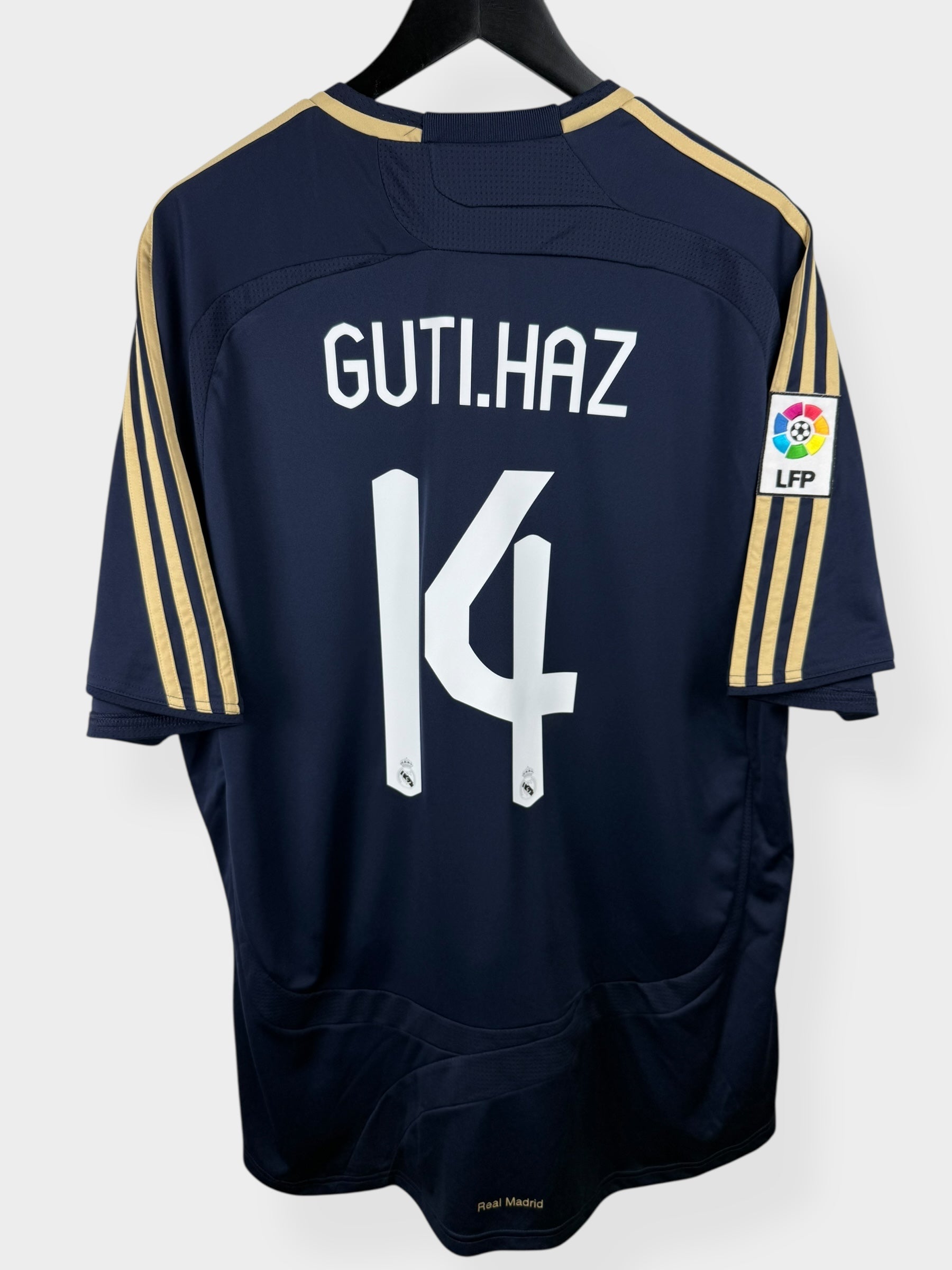 2007-08 REAL MADRID AWAY SHIRT GUTI.HAZ #14 XL