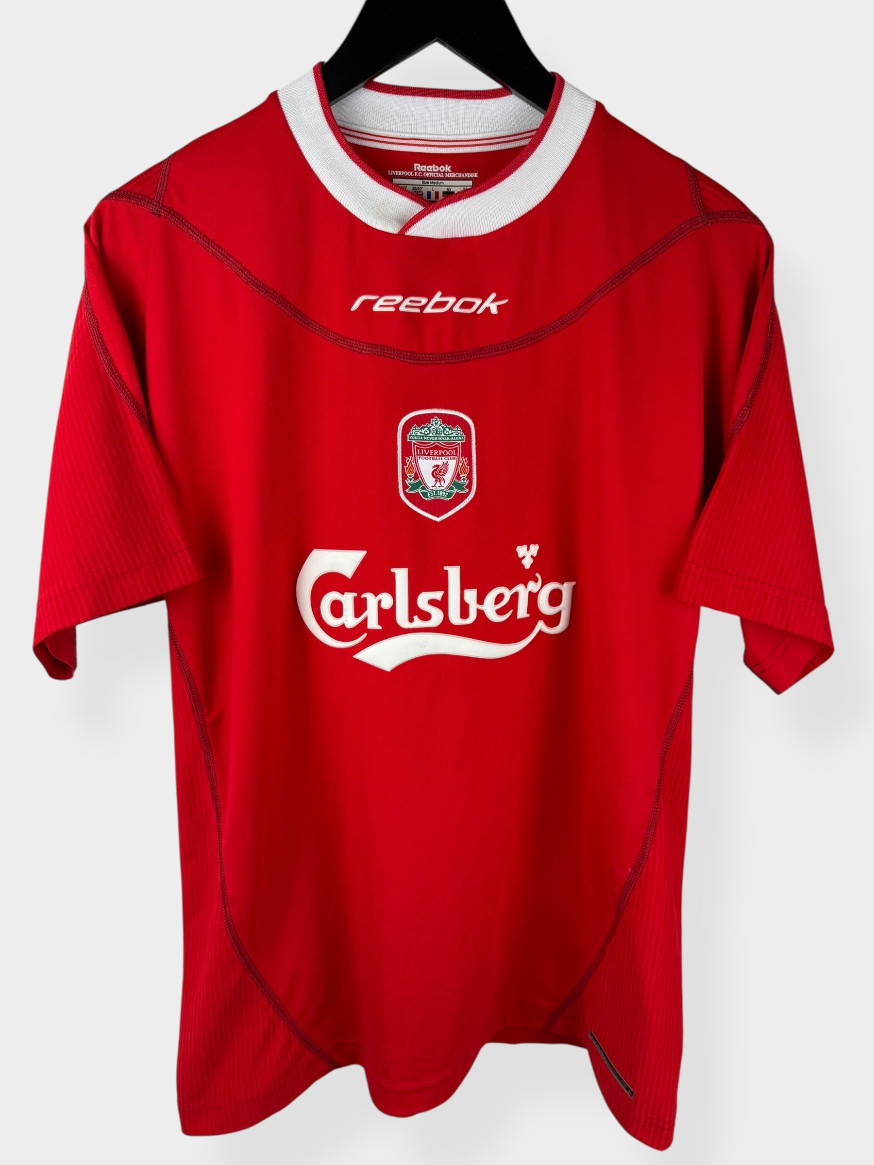 2002-04 LIVERPOOL HOME SHIRT RIISE #18 M