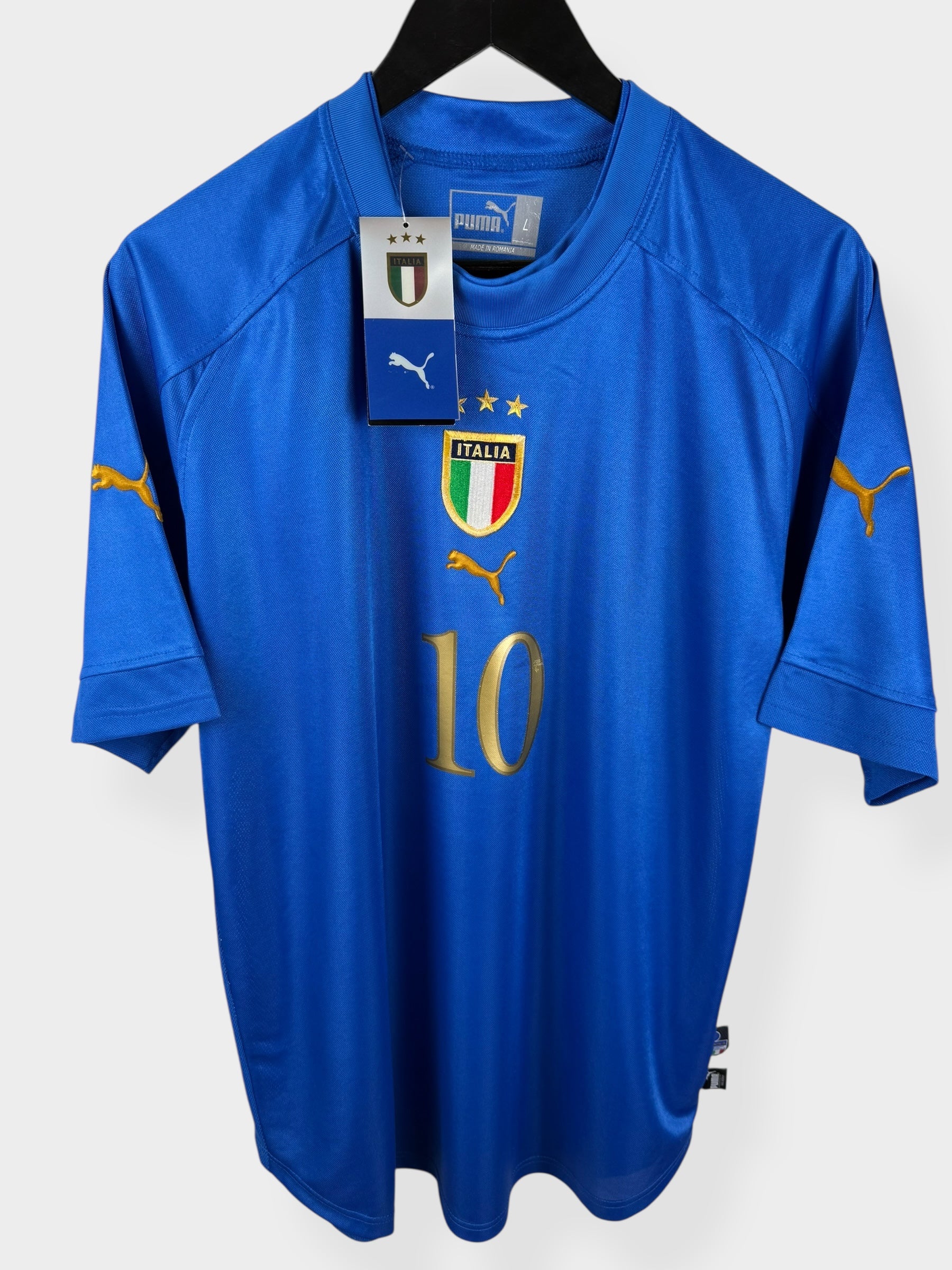 2004-06 ITALY AWAY SHIRT BAGGIO #10 L - Authentic Football Club