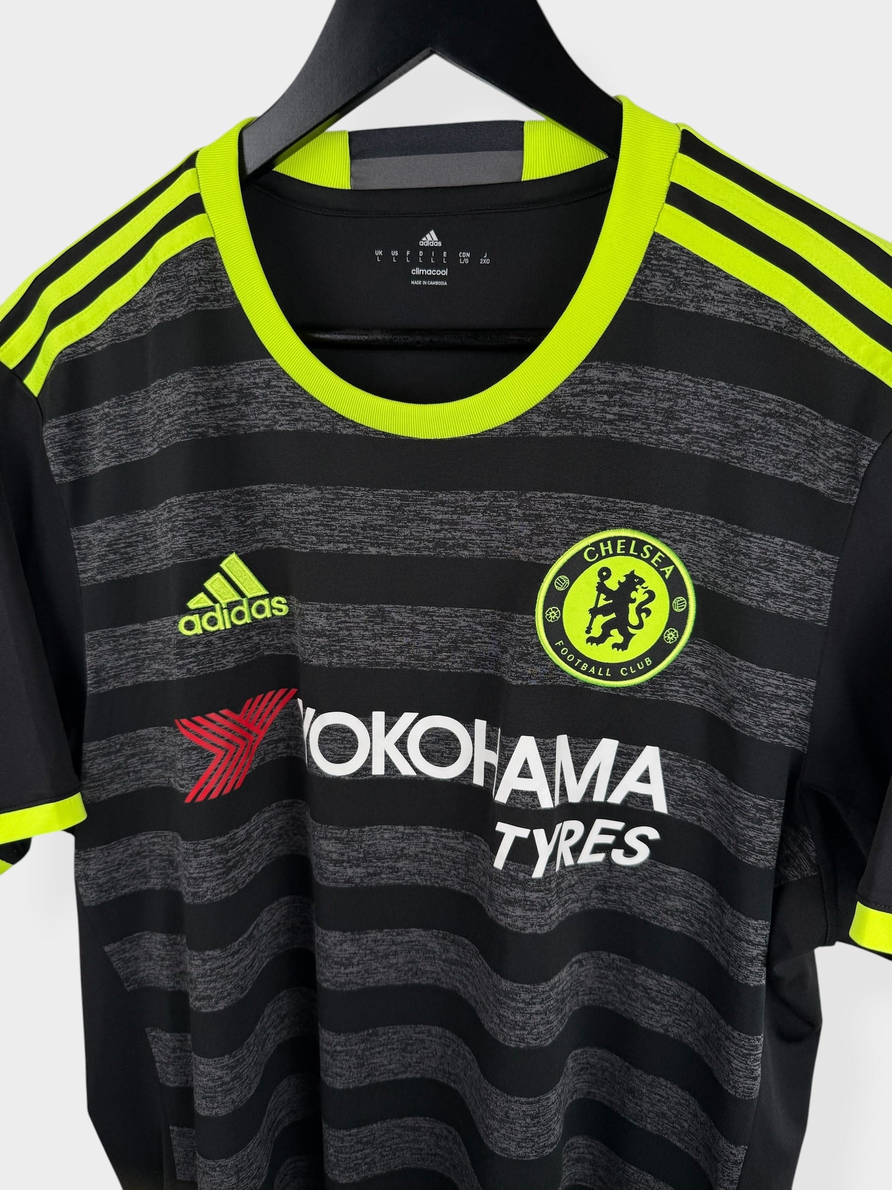 2016-17 CHELSEA AWAY SHIRT HAZARD #10 L