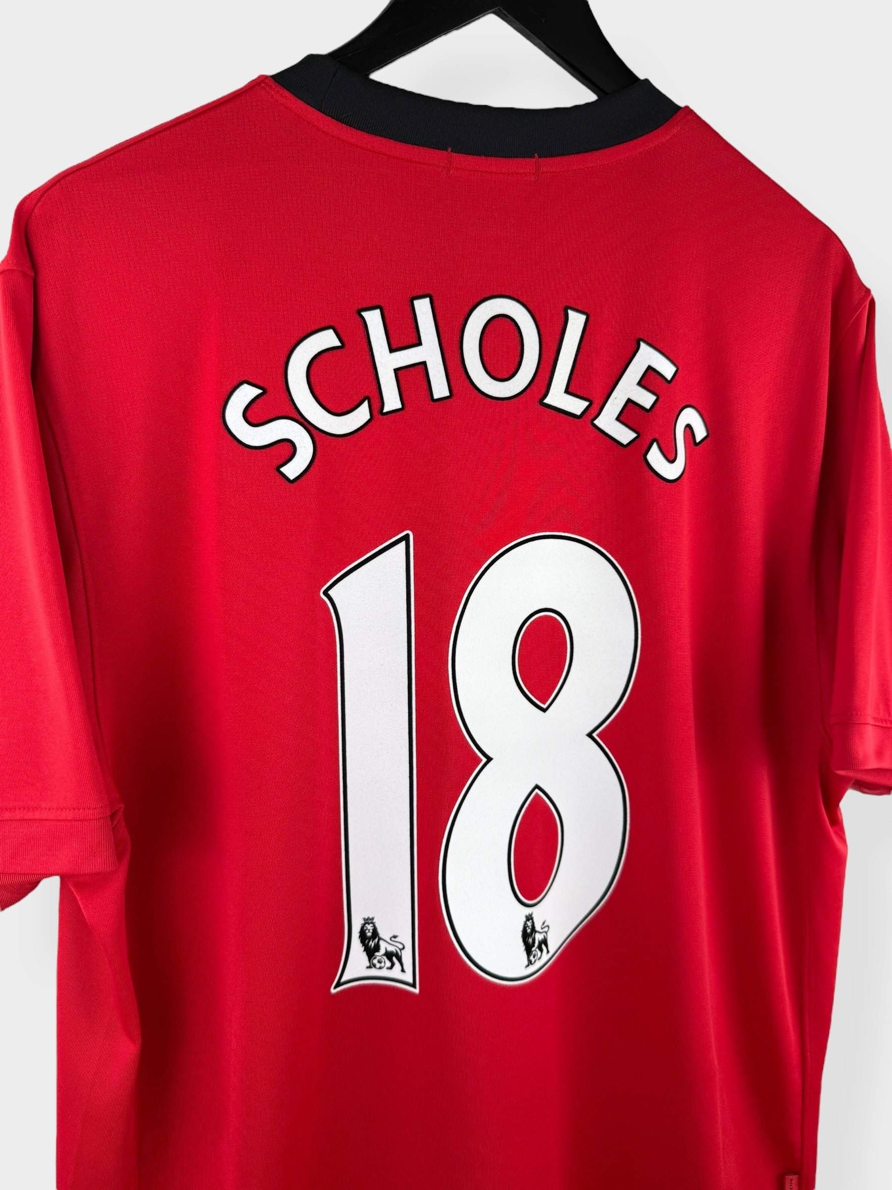 2009-10 MANCHESTER UNITED HOME SHIRT SCHOLES #18 XL