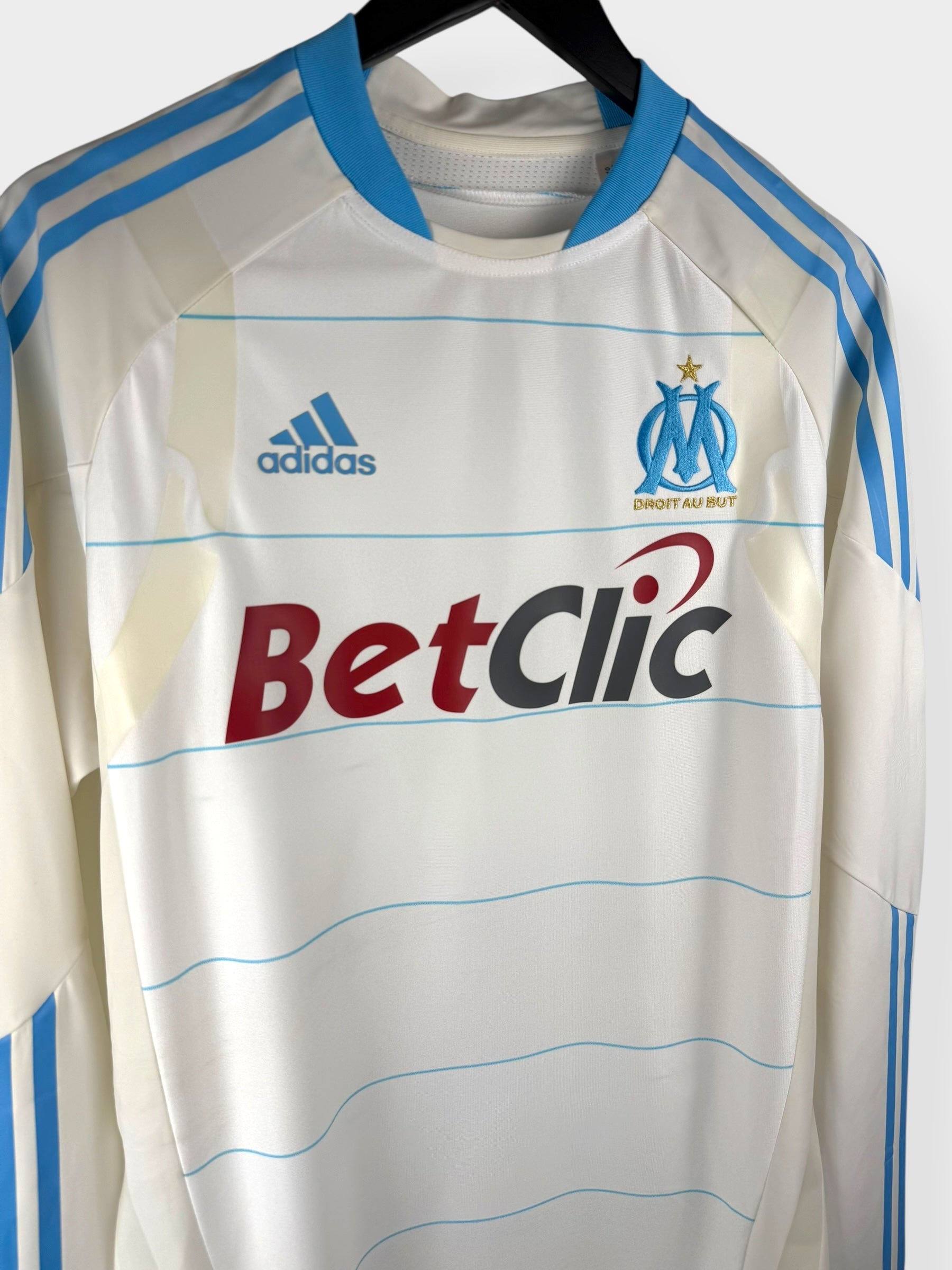 2010-11 OLYMPIQUE MARSEILLE HOME SHIRT LS PLAYER ISSUE XL