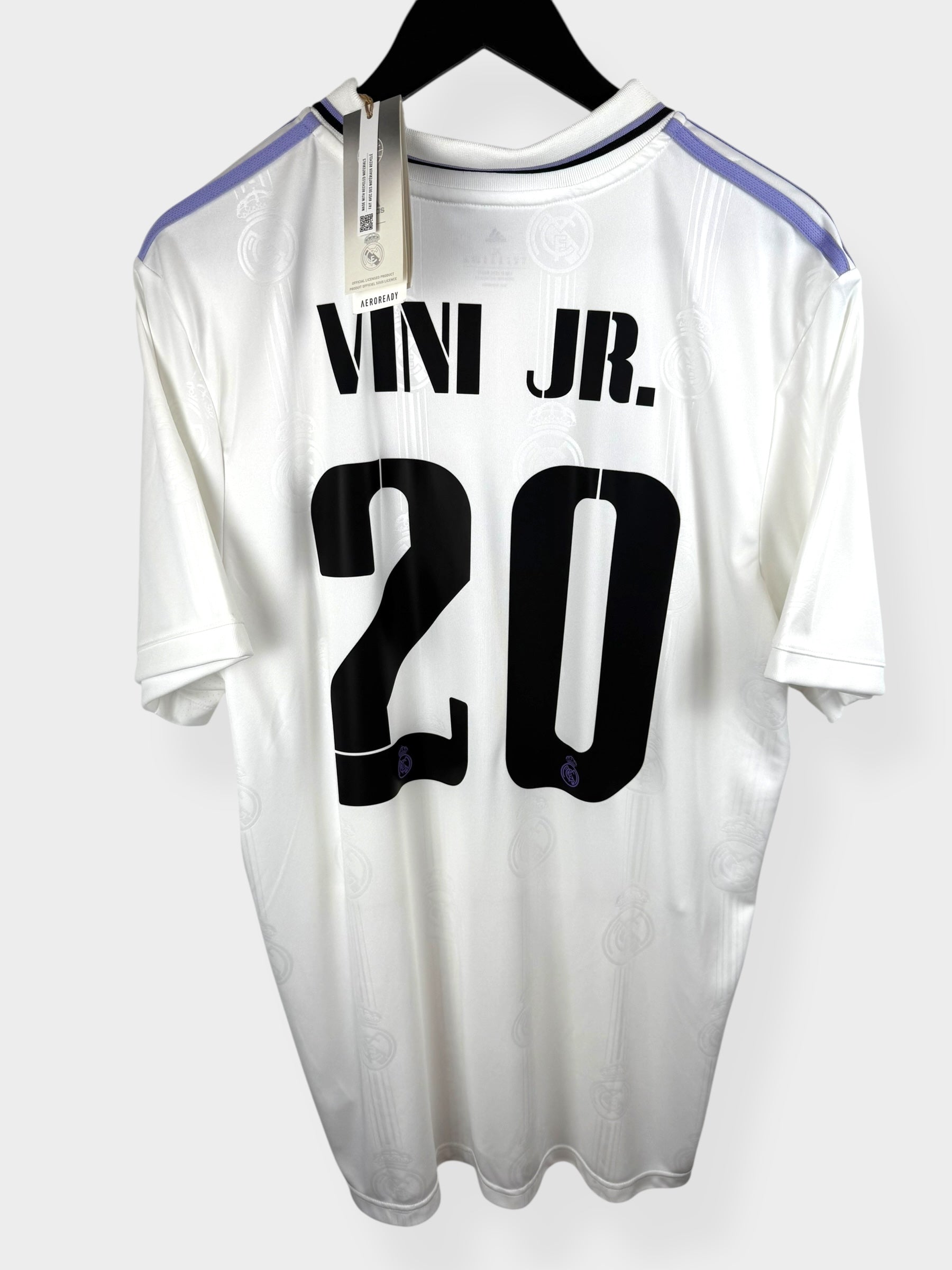 2022-23 REAL MADRID HOME SHIRT VINI JR. #20 XL