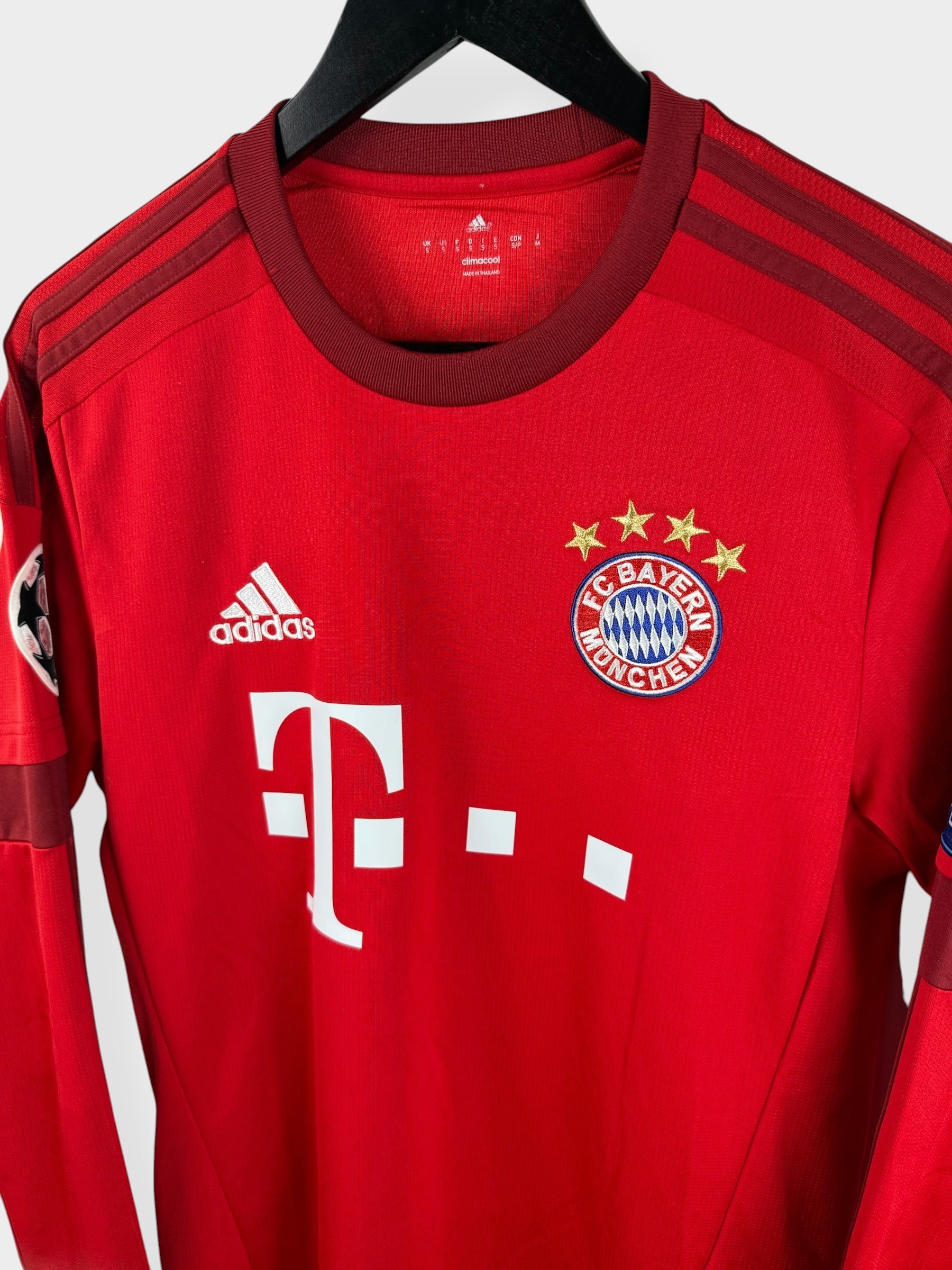 2015-16 BAYERN MUNICH HOME SHIRT LS LEWANDOWSKI #9 S
