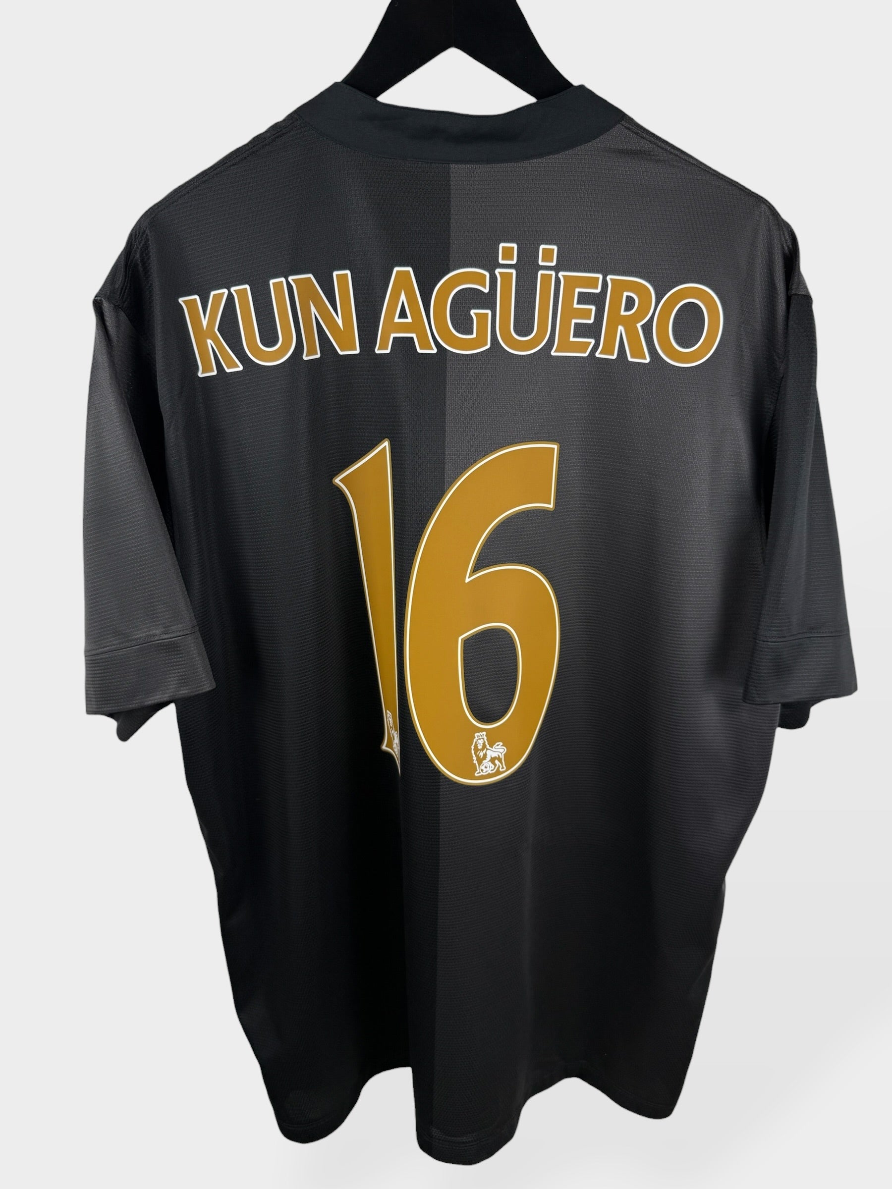 2013-14 MANCHESTER CITY AWAY SHIRT KUN AGUERO #16 XXL