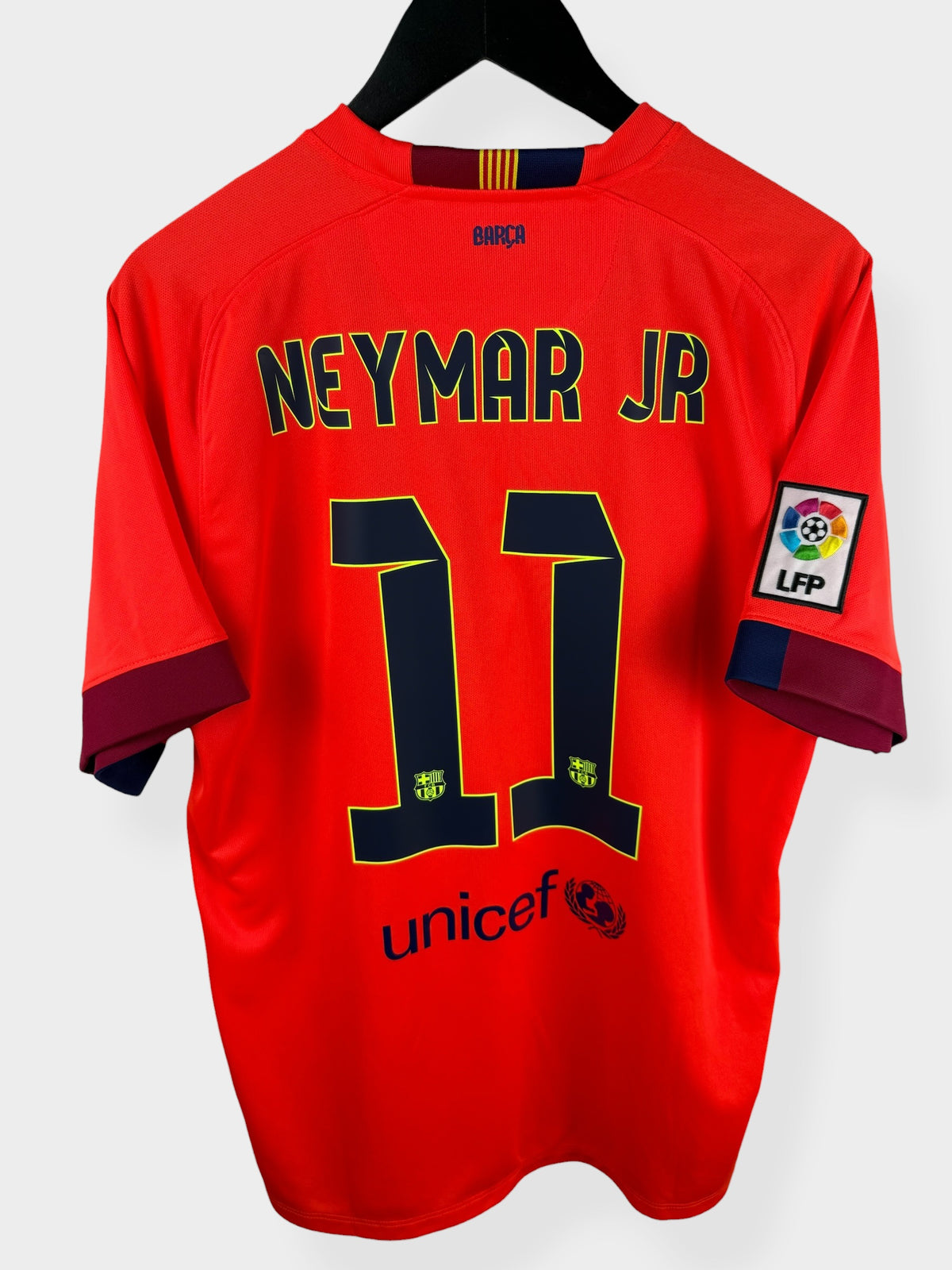 2014-15 BARCELONA AWAY SHIRT NEYMAR JR #11 L
