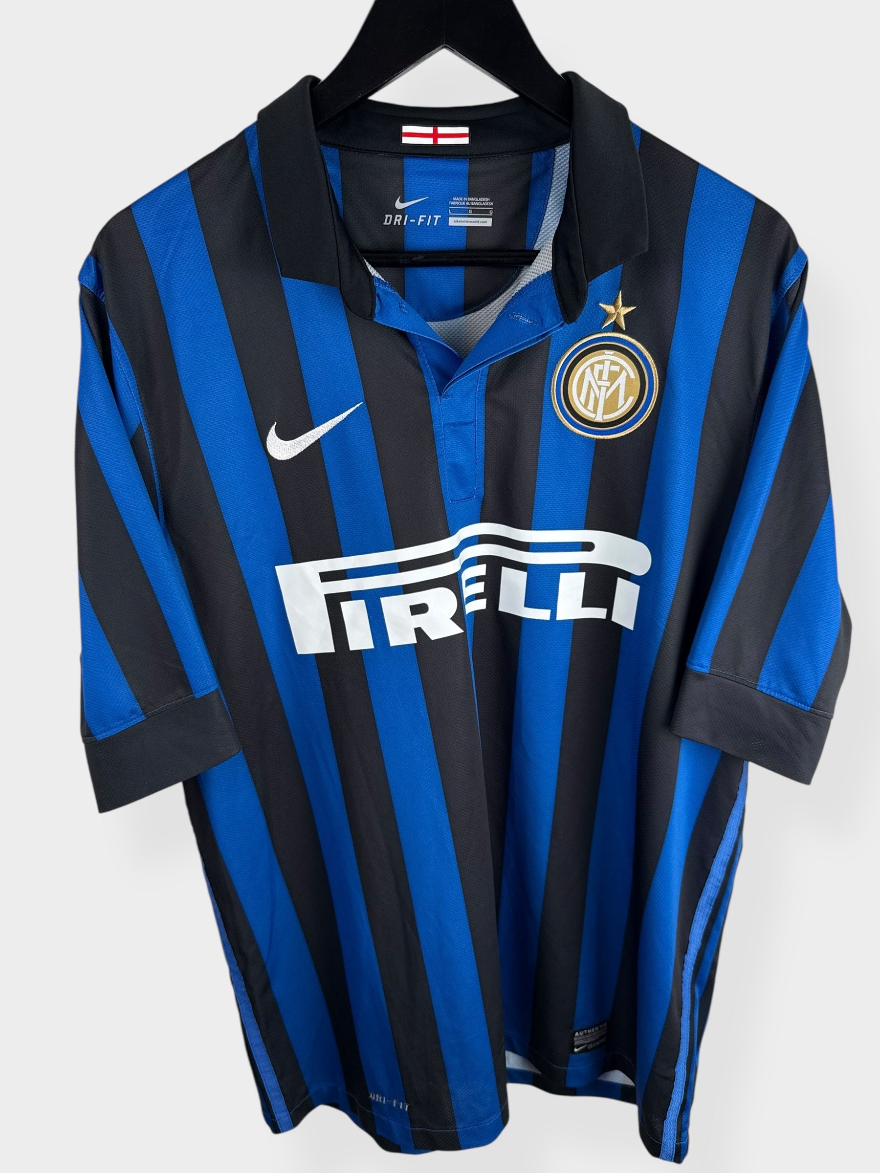 2011-12 INTER MILAN HOME SHIRT ZANETTI #4 L