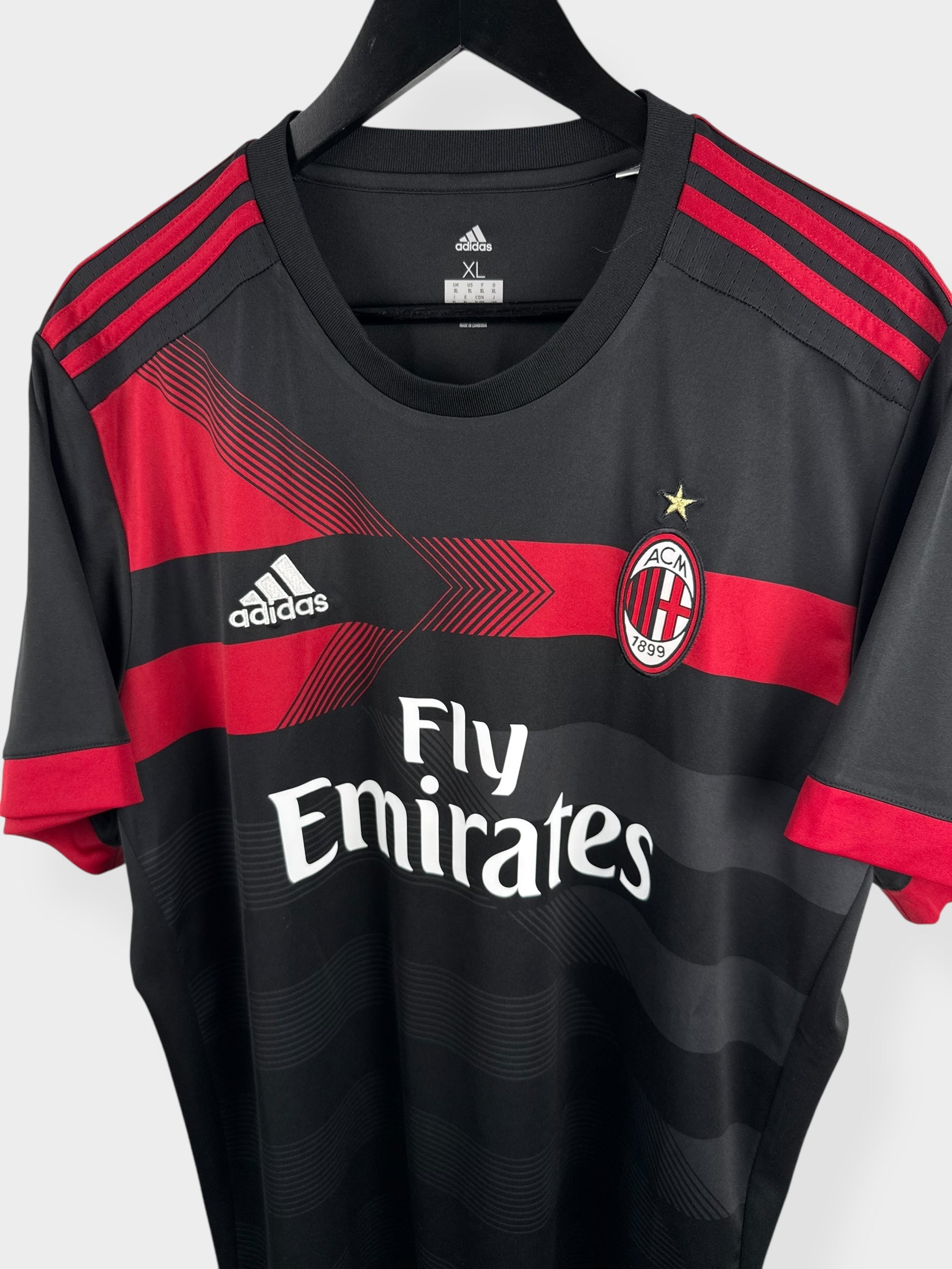 2017-18 AC MILAN THIRD SHIRT BONUCCI #19 XL