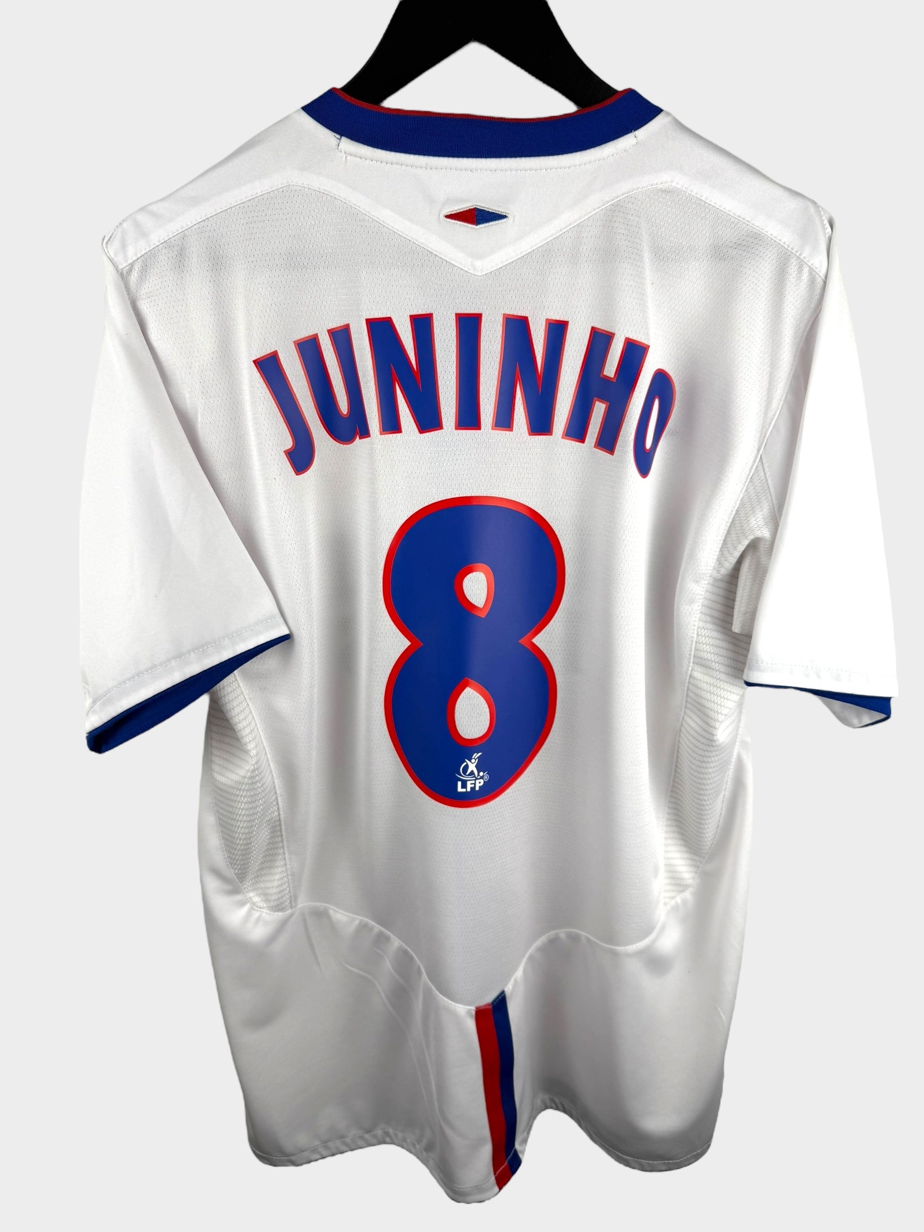 2005-06 OLYMPIQUE LYONNAIS HOME SHIRT JUNINHO #8 L - Authentic Football Club
