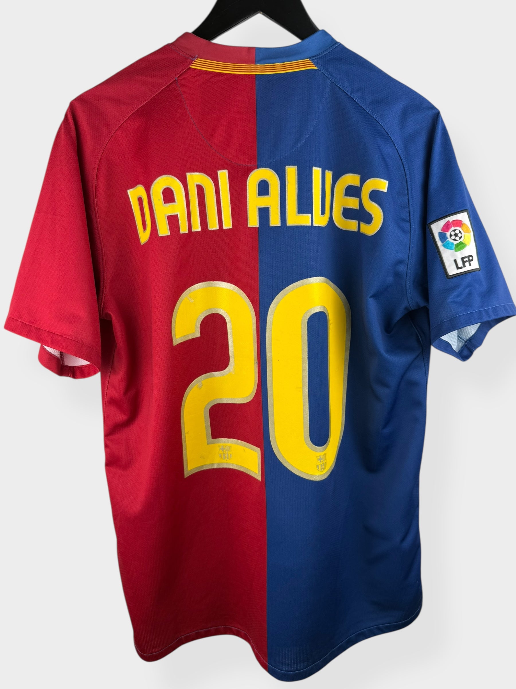 2008-09 BARCELONA HOME SHIRT DANI ALVES #20 M