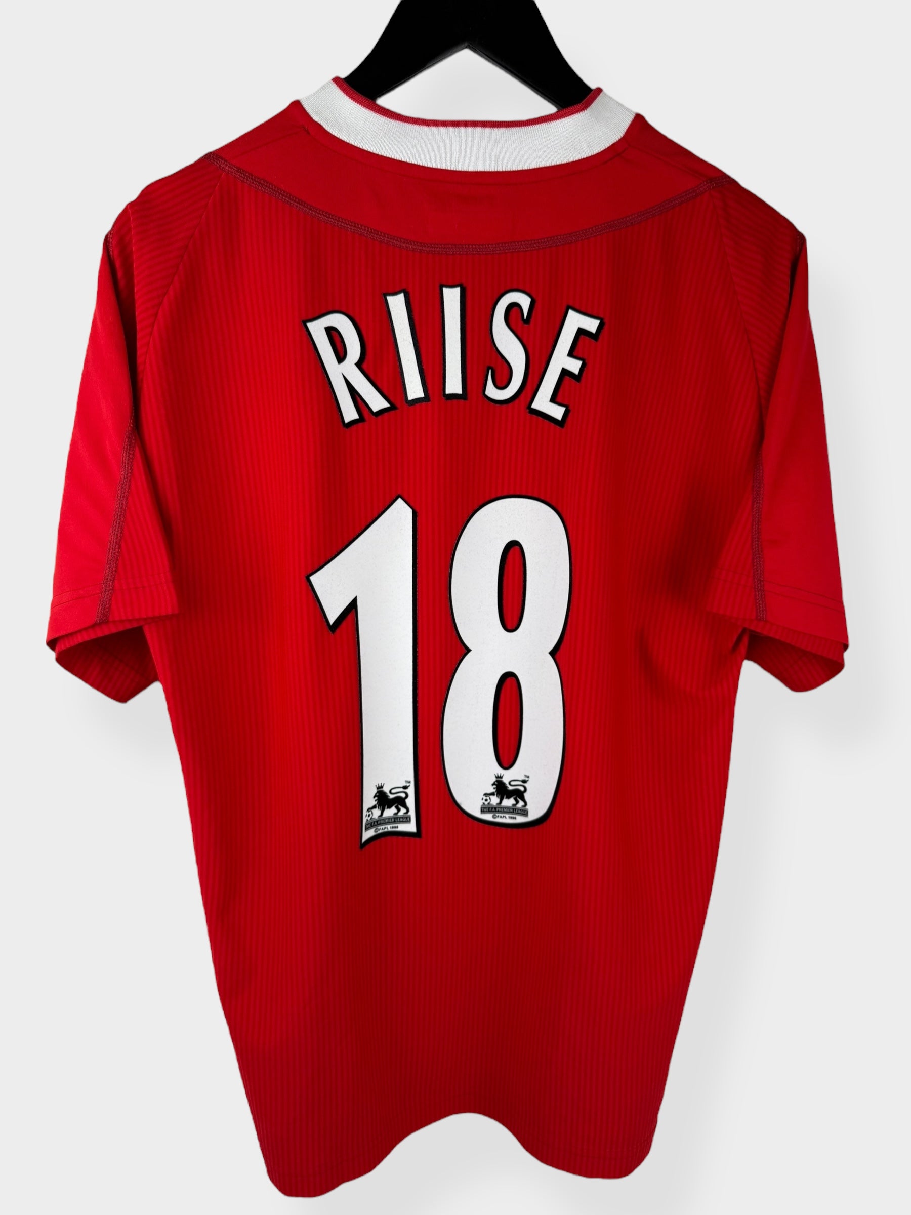 2002-04 LIVERPOOL HOME SHIRT RIISE #18 M