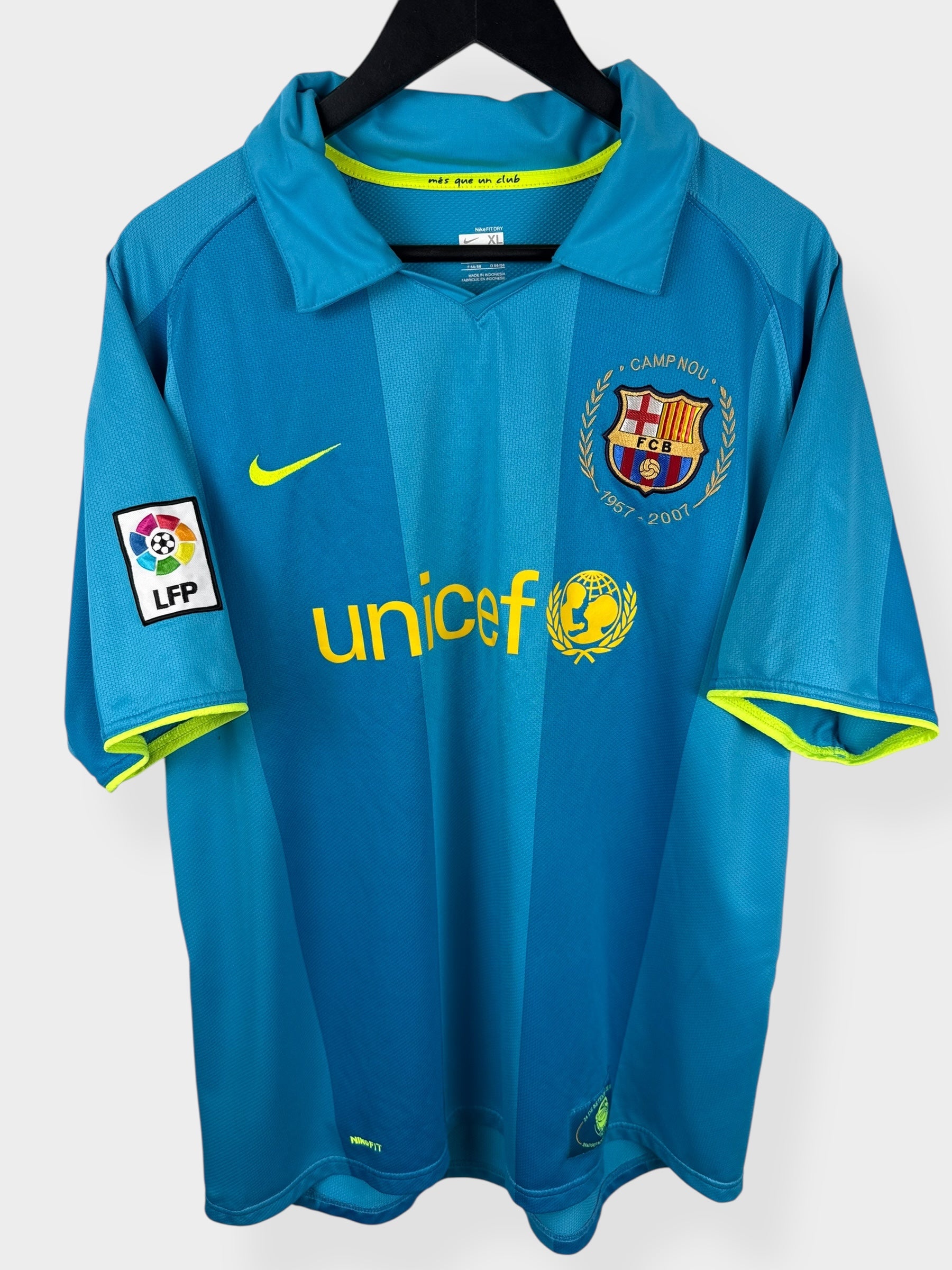 2007-08 BARCELONA AWAY SHIRT RONALDINHO #10 XL - Authentic Football Club
