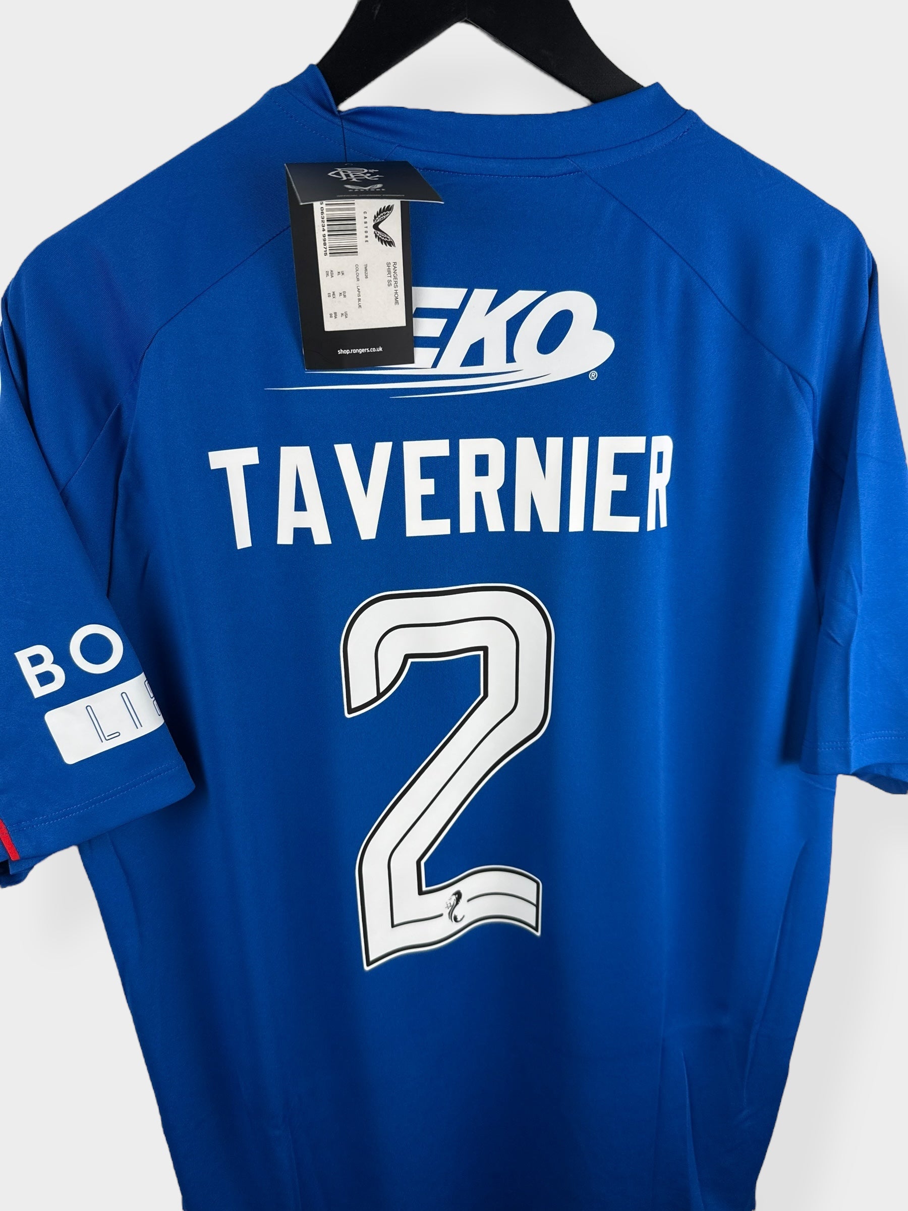 2024-25 RANGERS HOME SHIRT TAVERNIER #2 XL