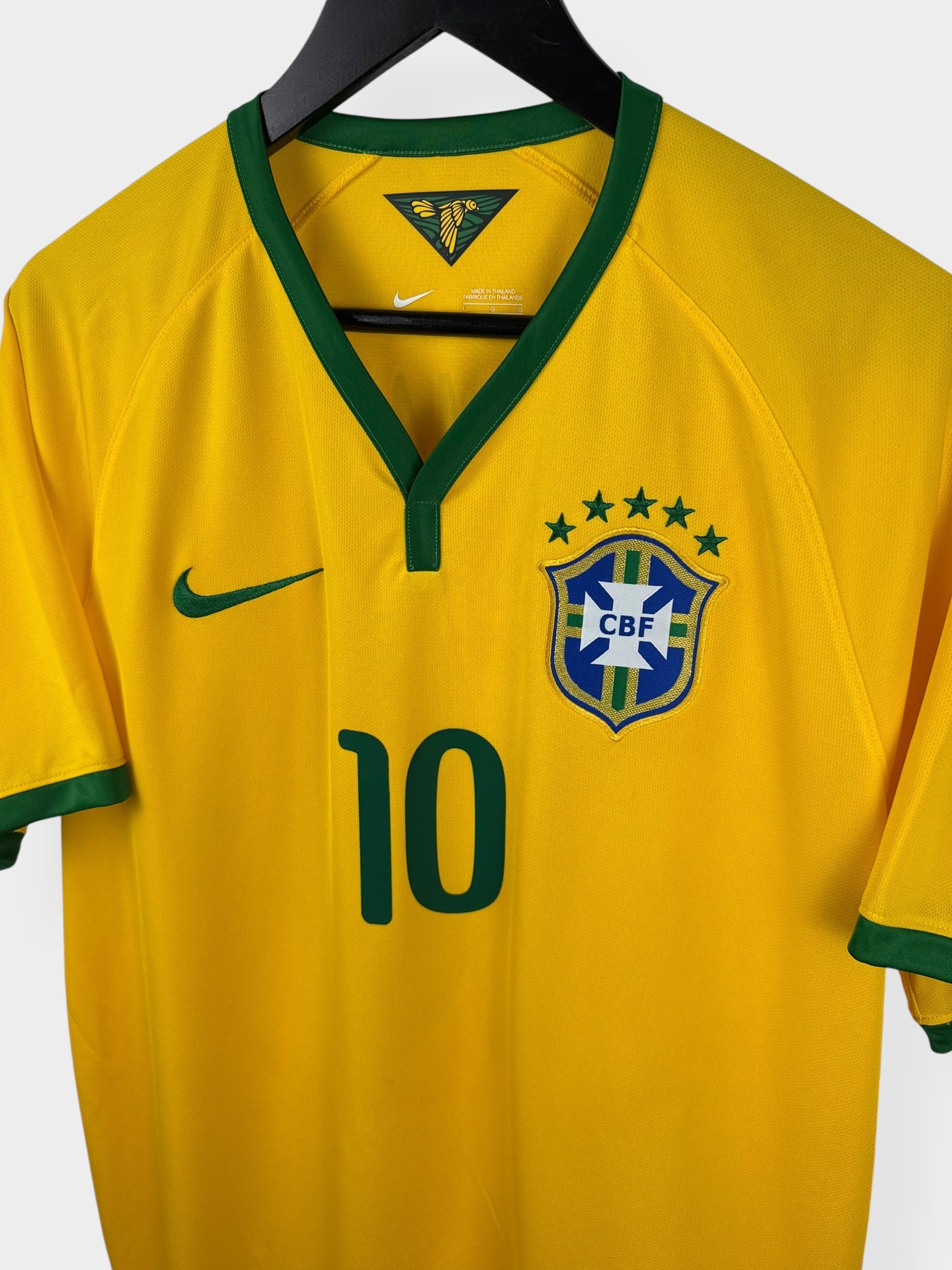 2014-15 BRAZIL HOME SHIRT NEYMAR JR #10 L - Authentic Football Club