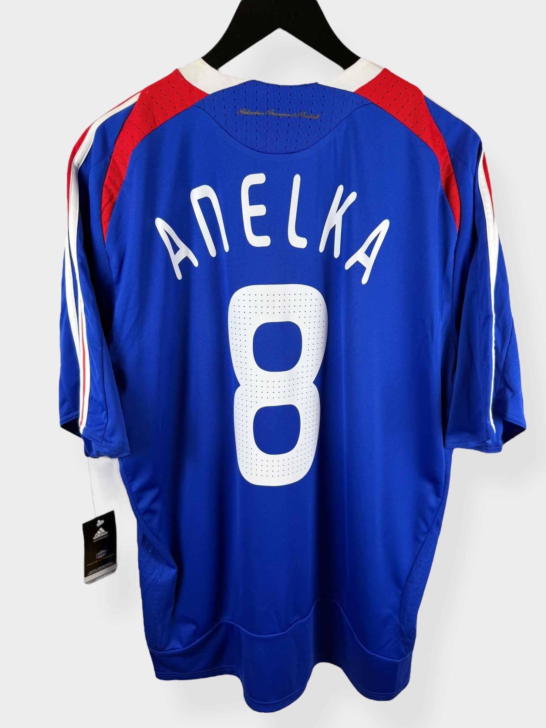 MAILLOT DOMICILE FRANCE 2007-08 ANELKA #8 XL