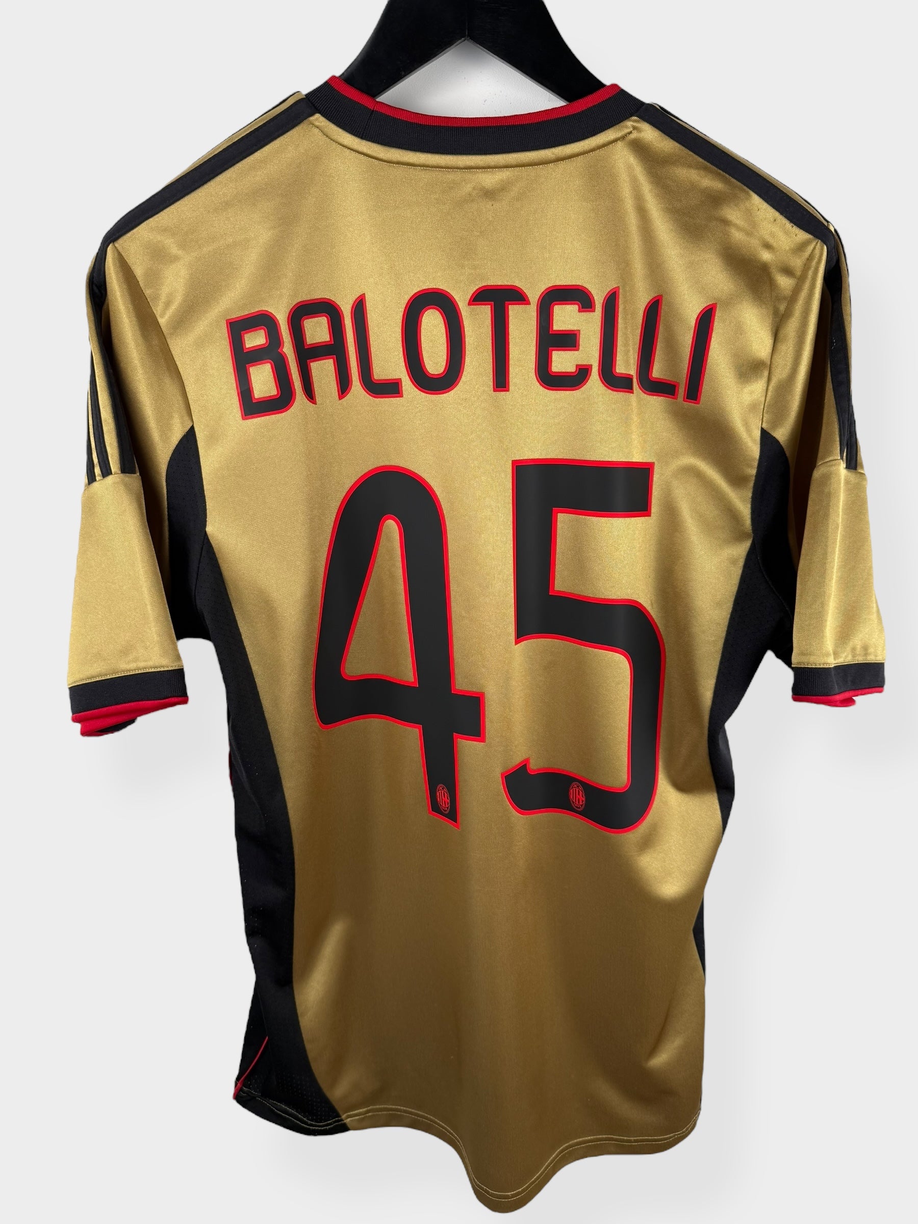 2013-14 AC MILAN THIRD SHIRT BALOTELLI #45 M - Authentic Football Club