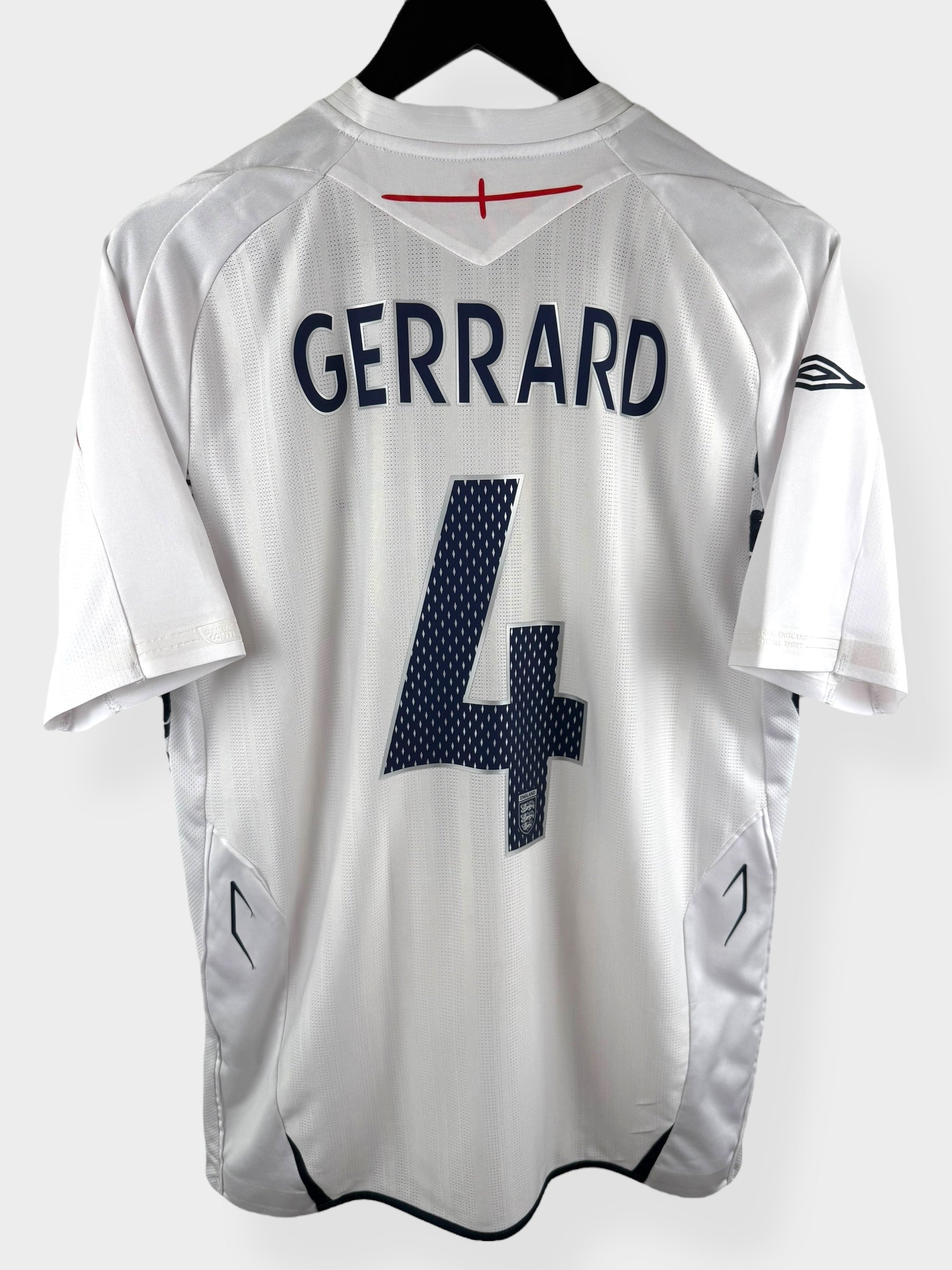 2007-09 ENGLAND HEIMTRIKOT GERRARD #4 M