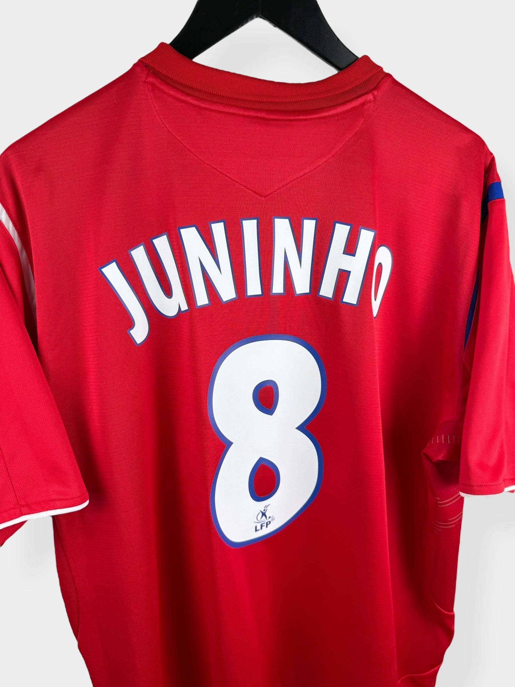 2005-06 OLYMPIQUE LYONNAIS AWAY SHIRT JUNINHO #8 XL - Authentic Football Club